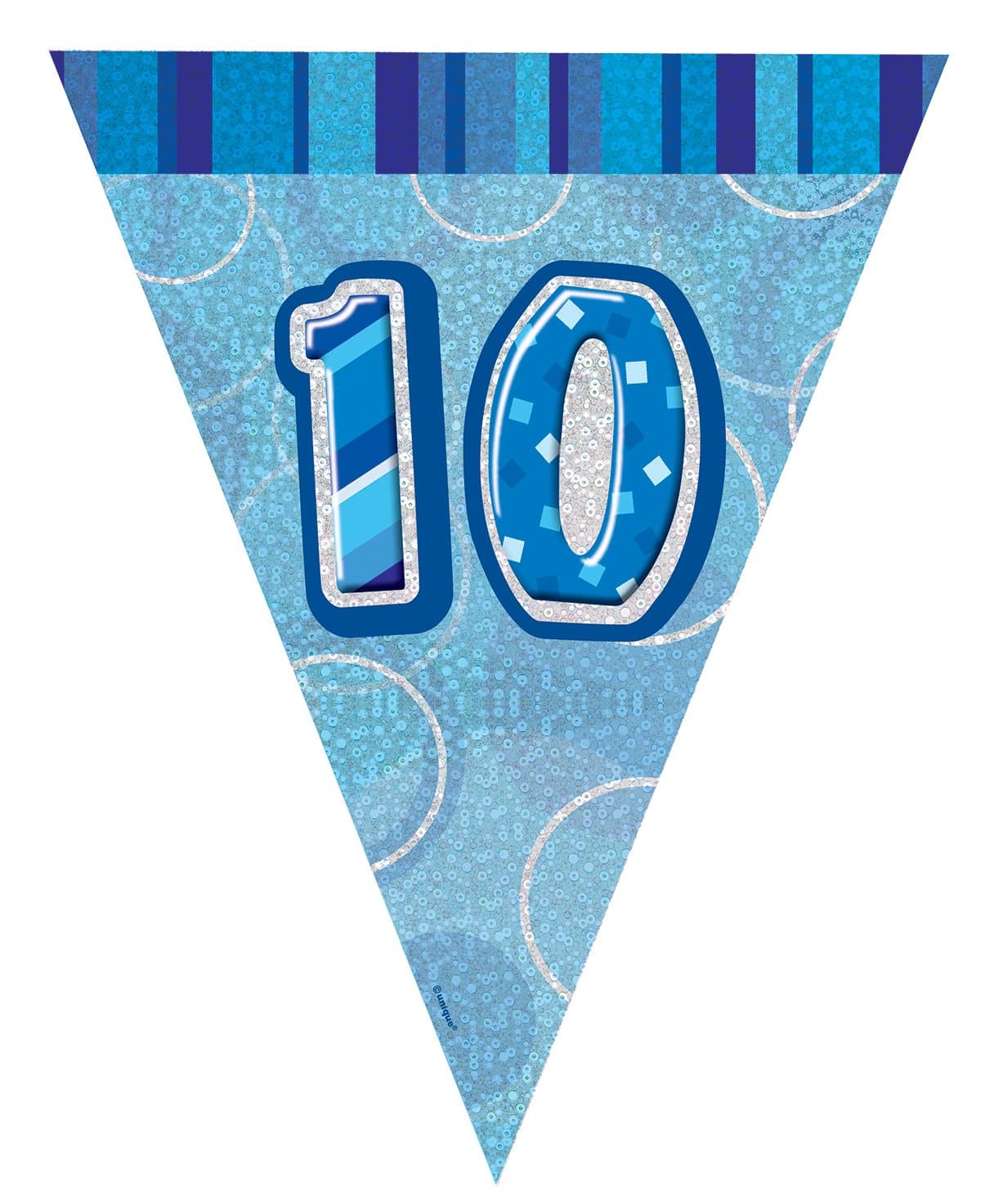 Unique Party 92068 - 9ft Foil Glitz Pink Happy 80th Birthday Banner — view 78