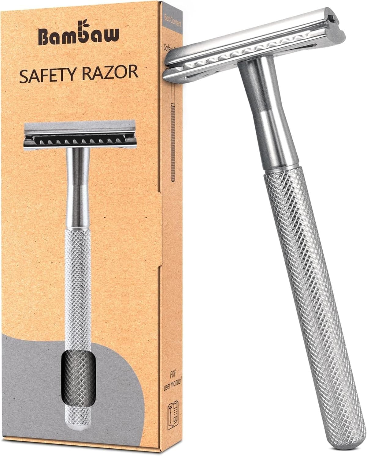 Bambaw Single Blade Razor for Women, Metal Safety Razor Women for a Luxurious Wet Shave Experience, Ideal for of All Skin Types, Suitable for Full Body, No Blade Included (Rose Gold) — view 11