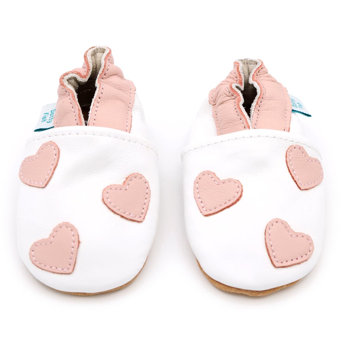 Dotty Fish Unisex Soft Leather Shoes, Unisex Baby First Walker Shoe — view 4
