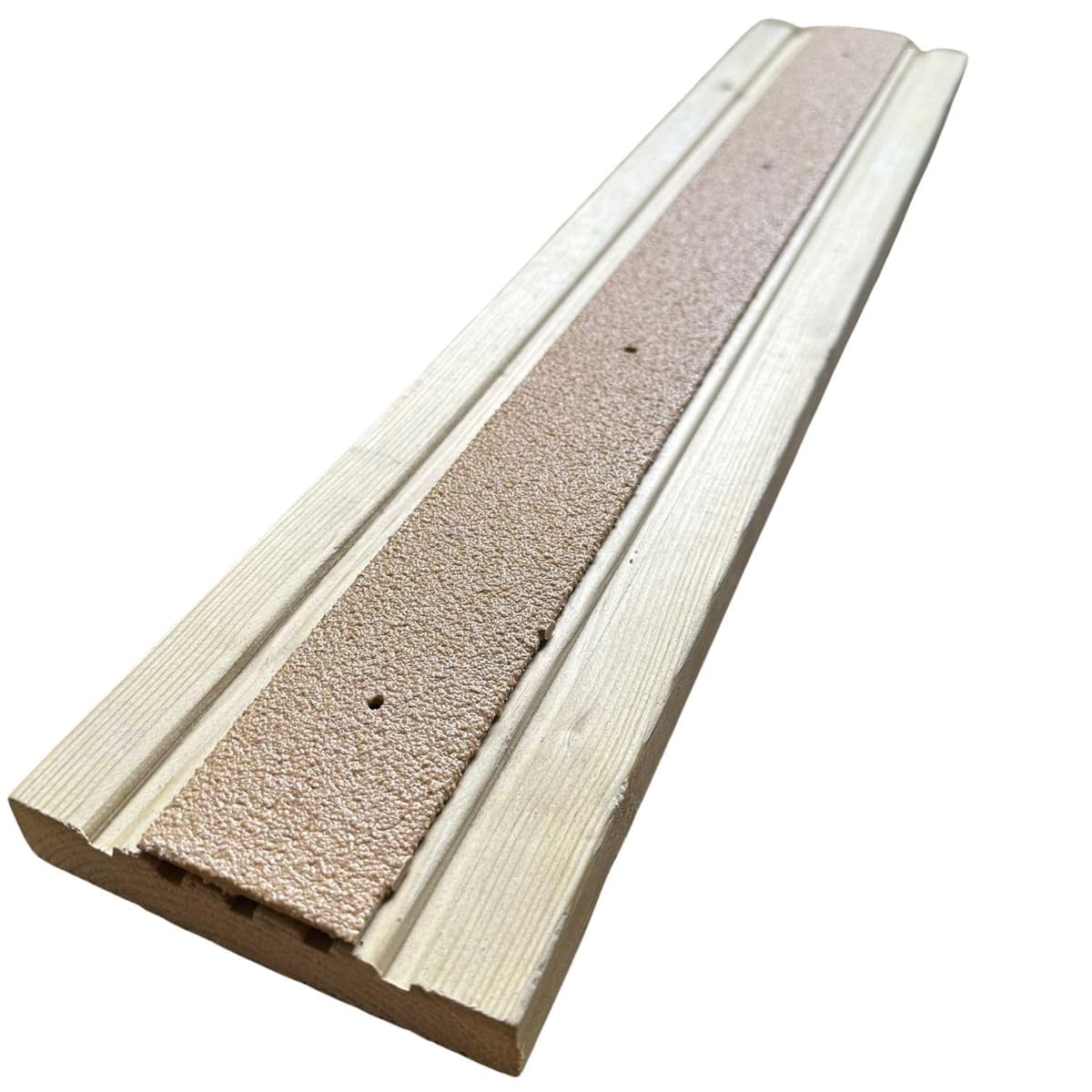 Non Slip Decking Strips – Anti Slip GRP Tread for Garden, Ramp, Stair & Patio – Anti Skid Safety Strips for Wood & Composite Decking for Outdoor Steps – Beige 1200mm x 50mm - Slips Away