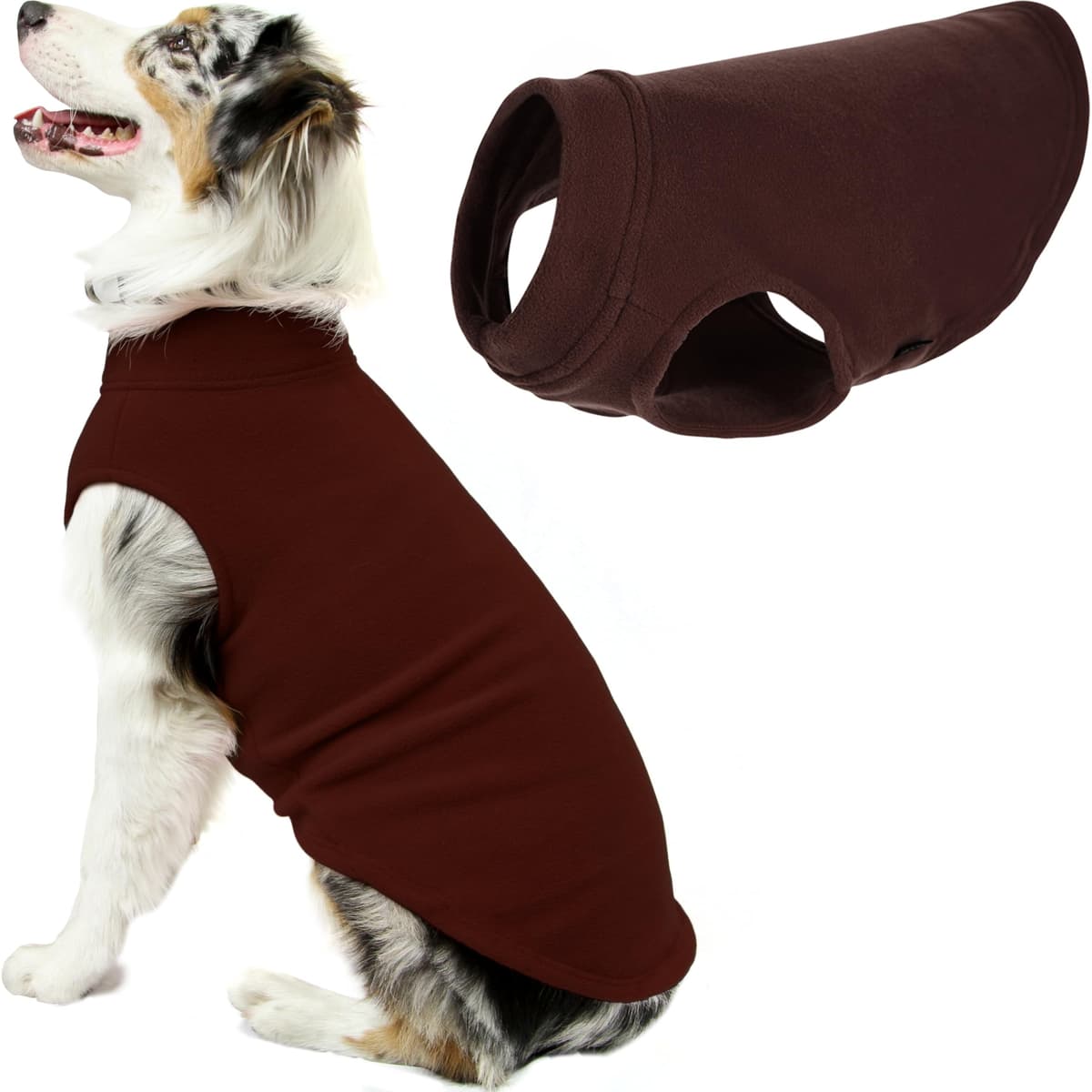 Gooby Stretch Fleece Pull Over Cold Weather Dog Vest, 2X-Large, Black — view 28