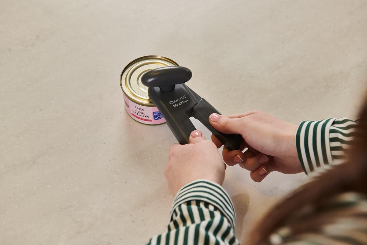 Culinare MagiCan Tin Opener, Grey, Plastic/Stainless Steel, Manual Can Opener, Comfortable Handle for Safety and Ease — view 9