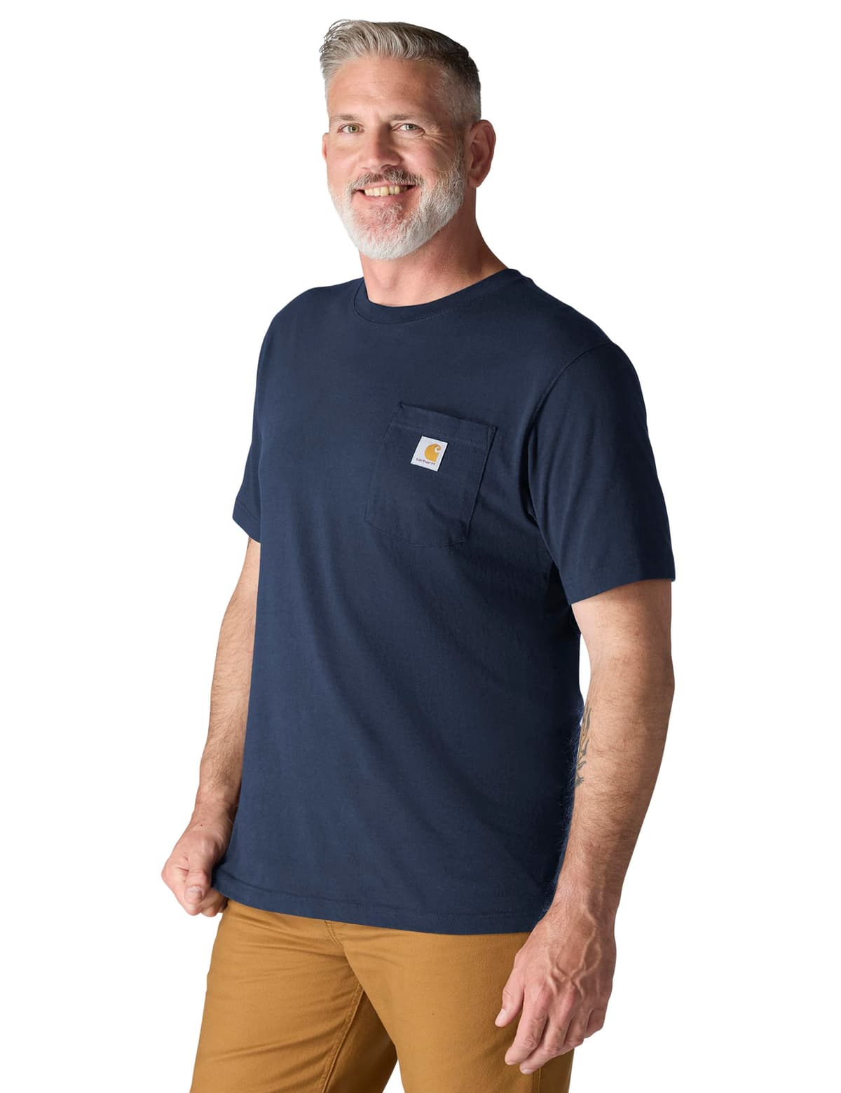 Carhartt Mens Loose Fit Heavyweight Short-Sleeve Pocket T-Shirt (Also Available in Big & Tall) CloseoutWork Utility T-Shirt — view 73