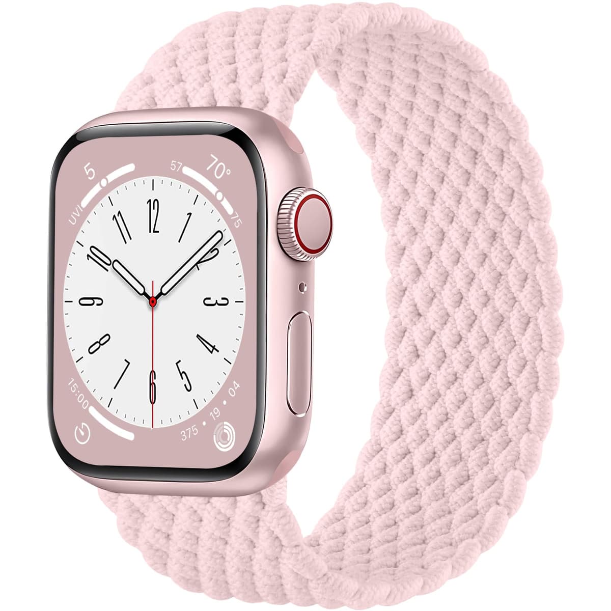 Maledan Braided Solo Loop Strap Compatible with Apple Watch Strap 38mm 40mm 41mm 42mm 44mm 45mm 46mm 49mm for Women Men, Adjustable Stretchy Sport Band for iWatch SE Series 10 9 8 7 6 5 4 3 2 1 — view 13