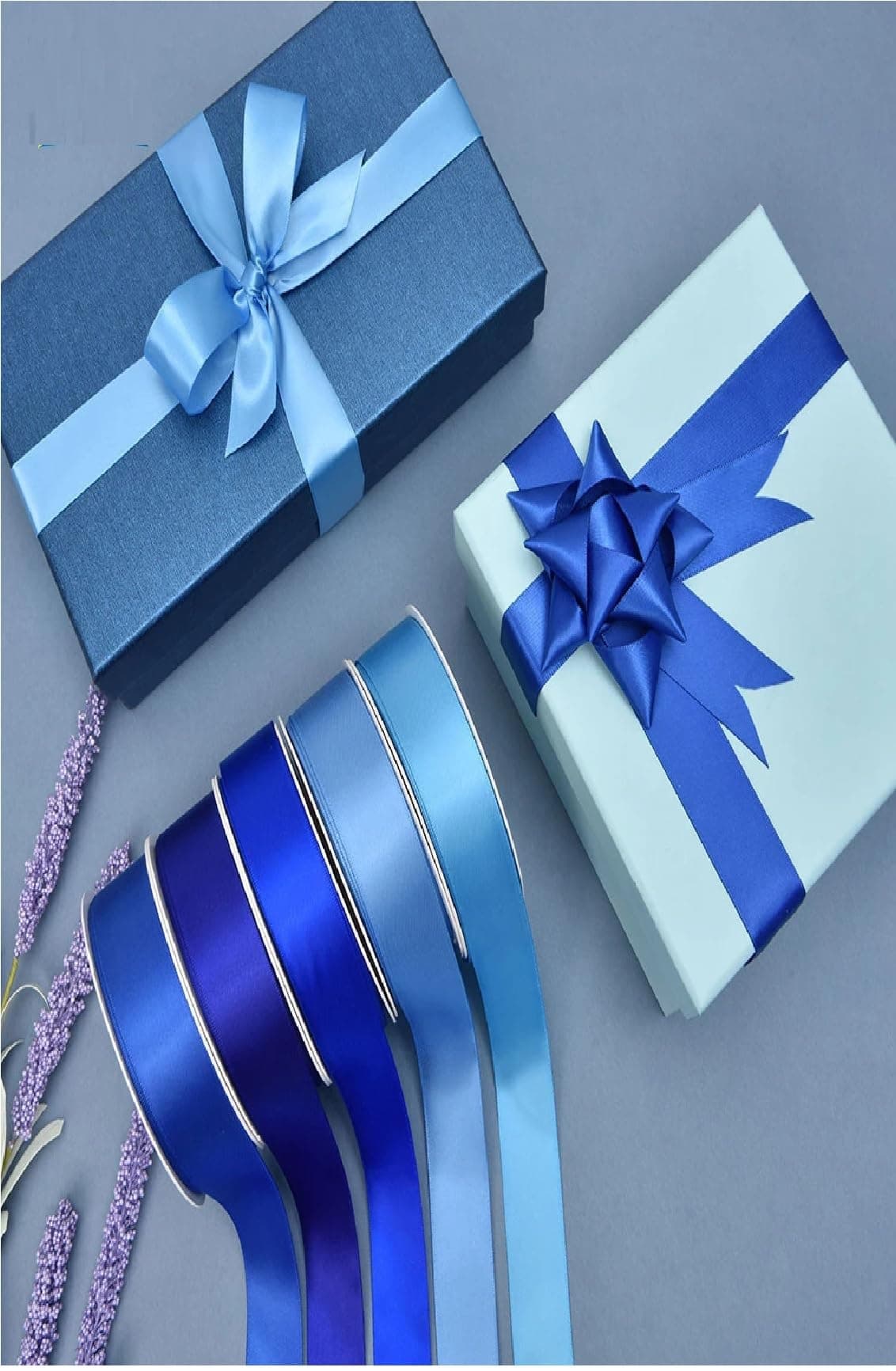 Satin Ribbon. 38mm Wide 5 Meters (Dark Green) Gift Wrap Ribbon, Ribbons for Gift Wrapping, Christmas Ribbon, Gift Wrapping Ribbon for Crafting, Wedding Party Decor — view 247