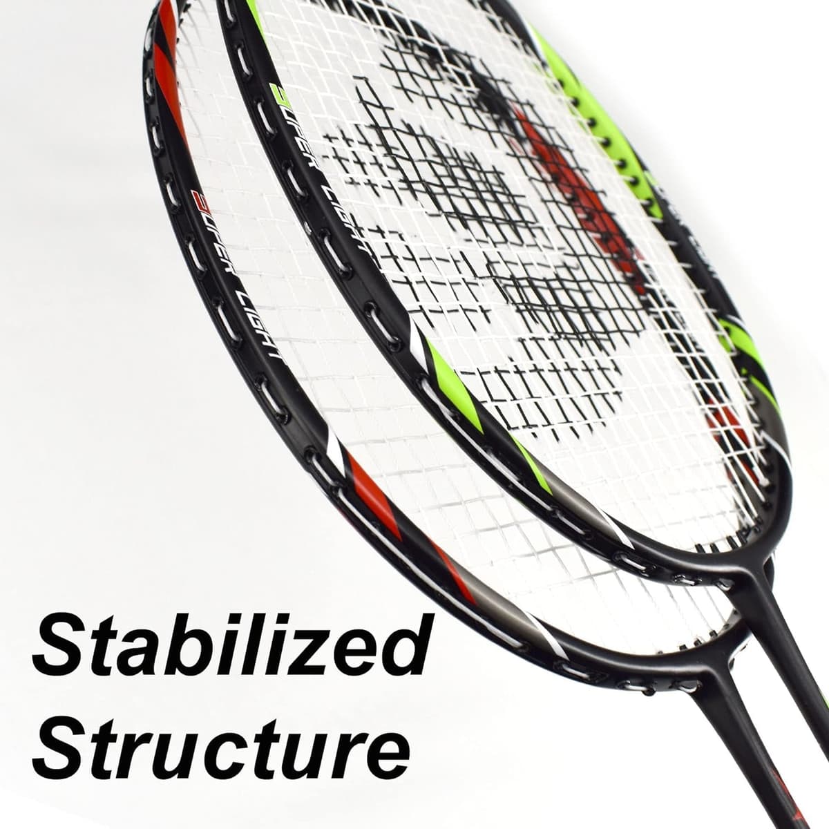 Senston Raquetas de Bádminton,Unisex Adulto Badminton Racket-Incluyendo bádminton Bolsa/2 Raquetas/2 bádminton/2 Sobregrip — view 2