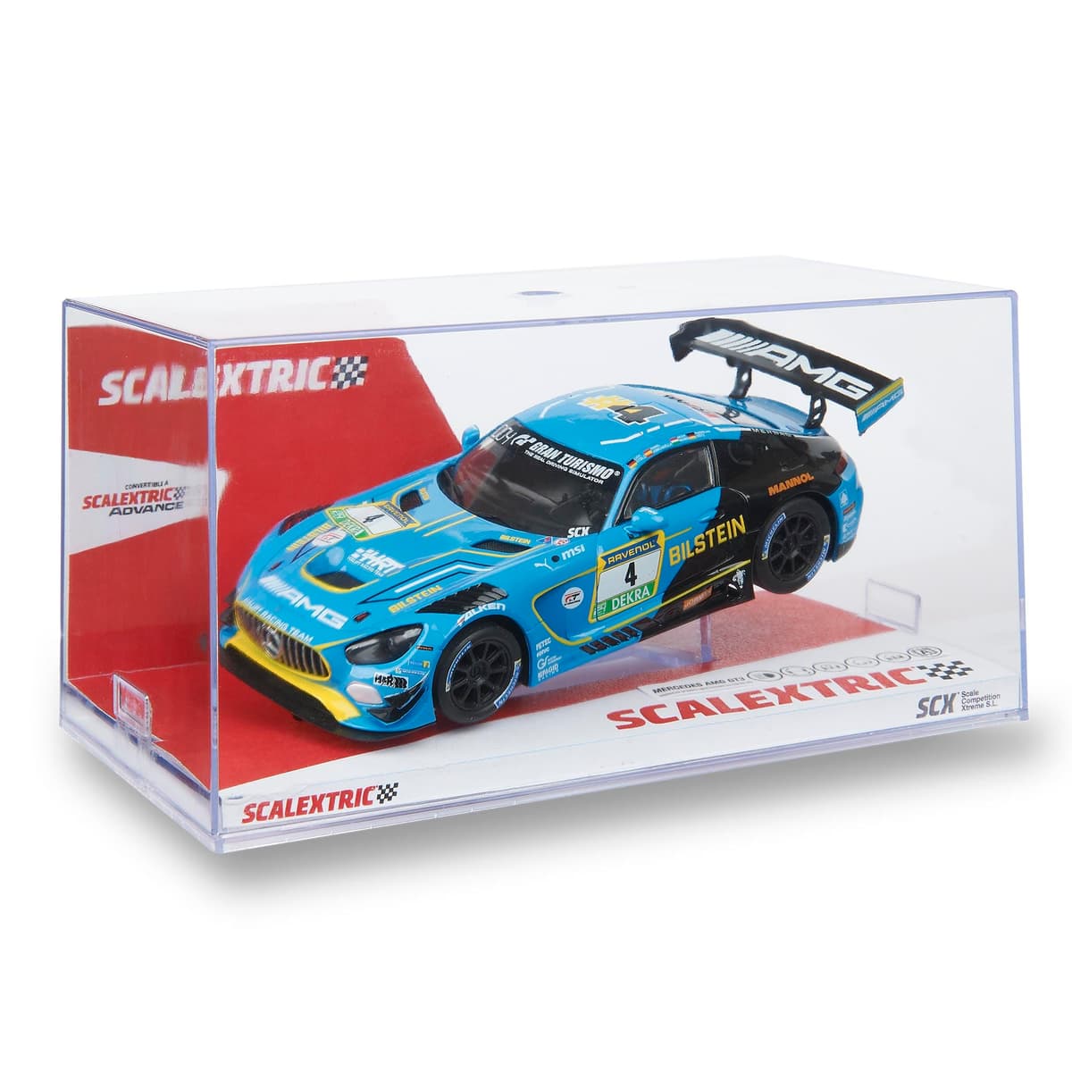 SCALEXTRIC - Vehículo de Carreras Original - Coche Slot - Escala 1:32 (Mercedes AMG GT3 - Blistein) — view 4