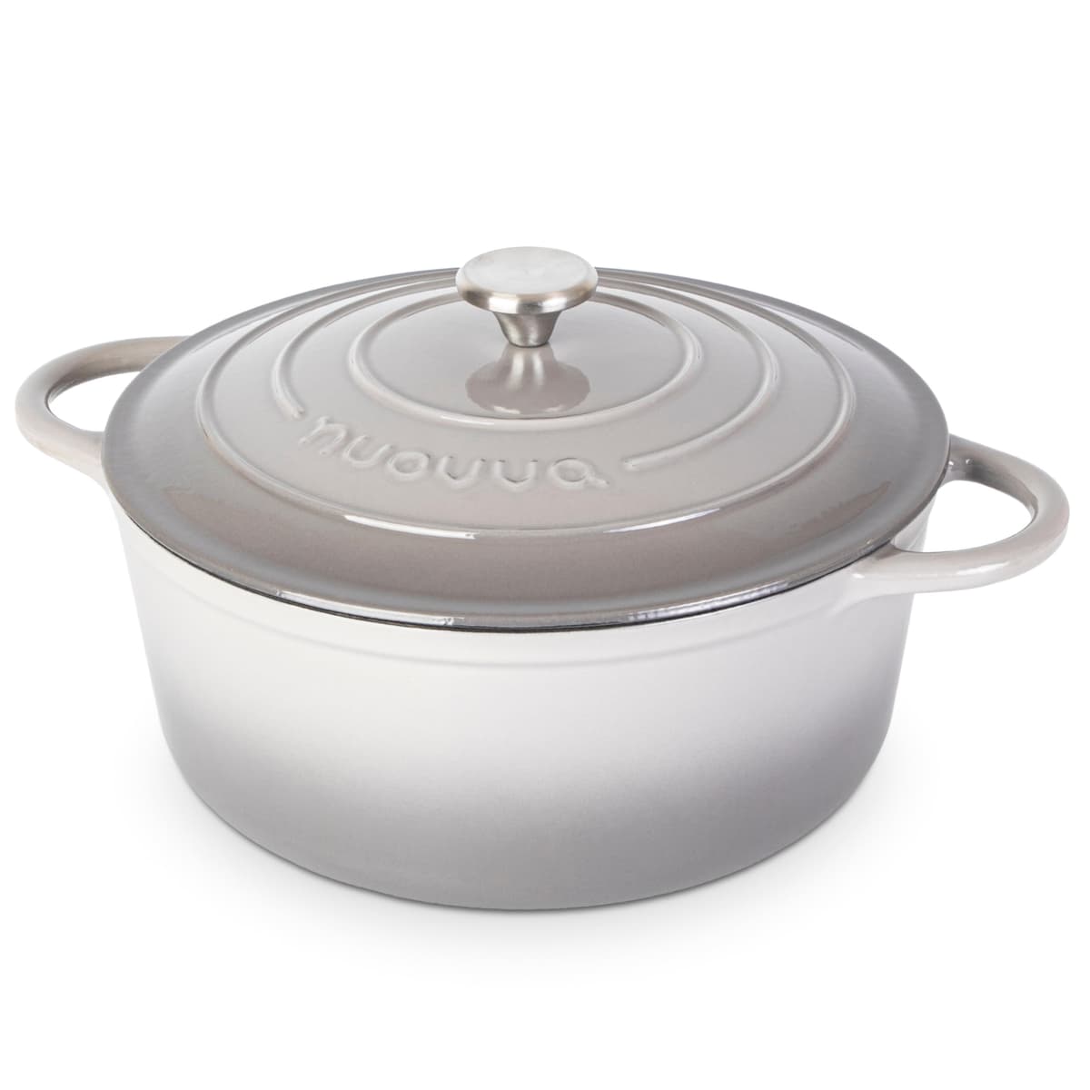 Nuovva Enamelled Cast Iron Dutch Oven Pot with Lid – 5 Quart Casserole Dish – Ceramic Dutch Oven for Bread Baking, Roasting, Braising & Stews – Oven Safe up to 500°F – 24cm Orange — view 21