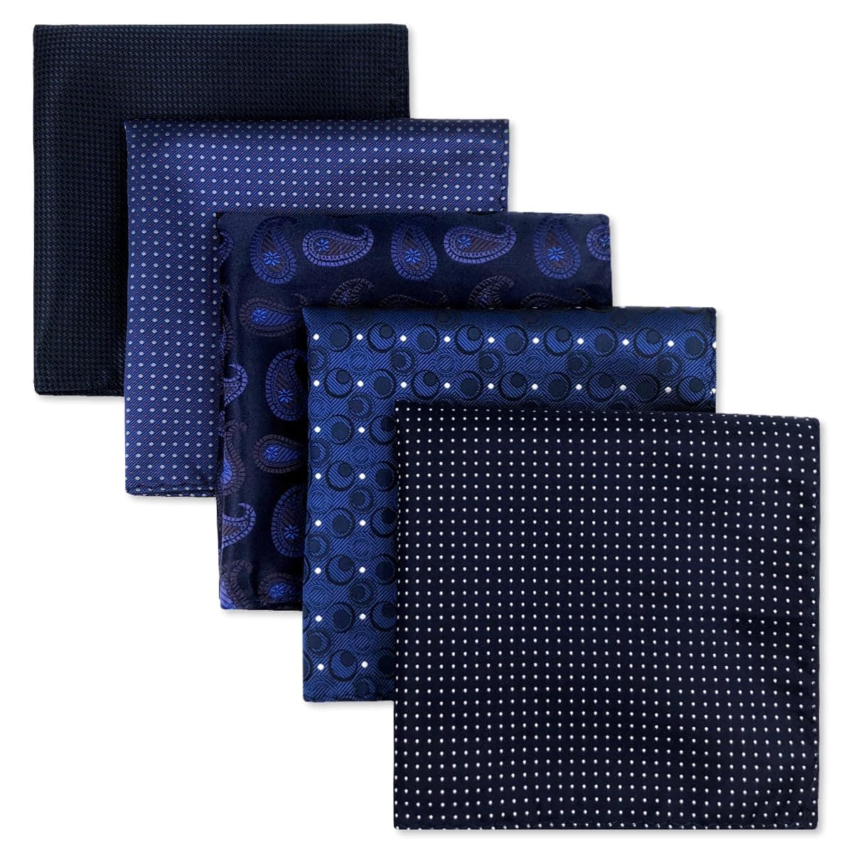 Shlax&Wing 5 PIEZAS Hombres Mezclado Clasificado Patrón Pañuelo De Bolsillo Pañuelo Conjunto