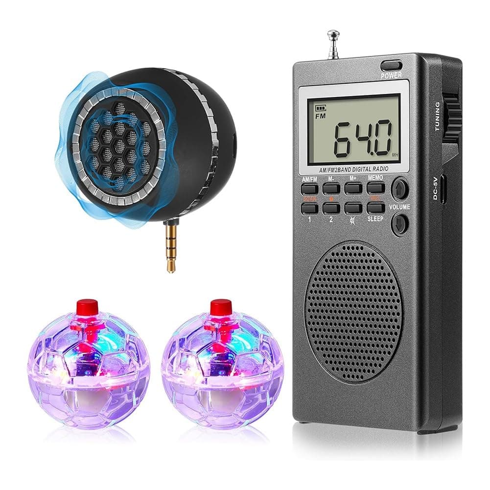 Ujjdwiurgh Spirit Box - Kit de equipo con 2 bolas LED para gato, 1 caja de espíritu, bocina, kit de equipo paranormal para oficina y exteriores