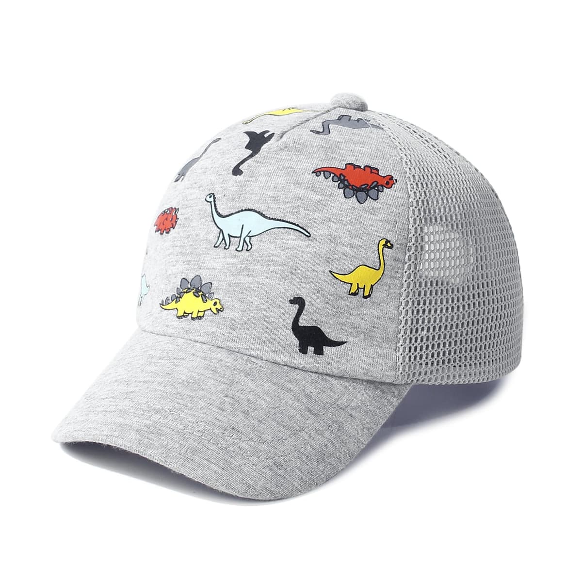 DRESHOW Niño Béisbol Gorra Bebé Sol Sombrero Lindo Sólido Color & Dinosaurio Patterned Gorras Unisex Bebé Camionero Sombreros Infantil Niño Kid Sombreros para Niños Niñas