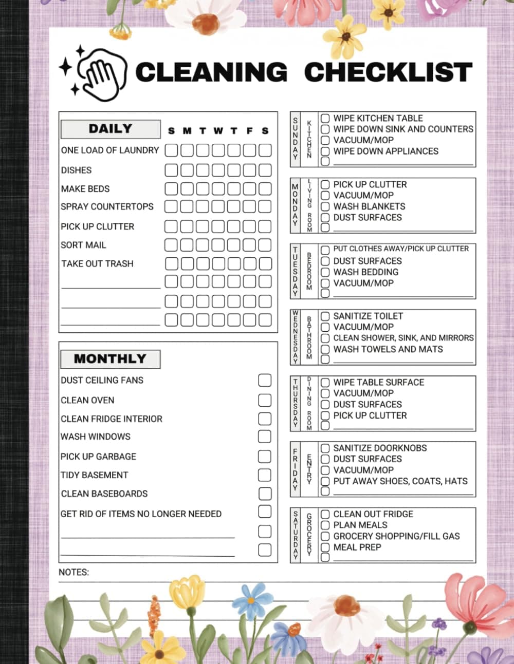 Cleaning Checklist: A Household Schedule for Daily, Weekly, and Monthly Chores