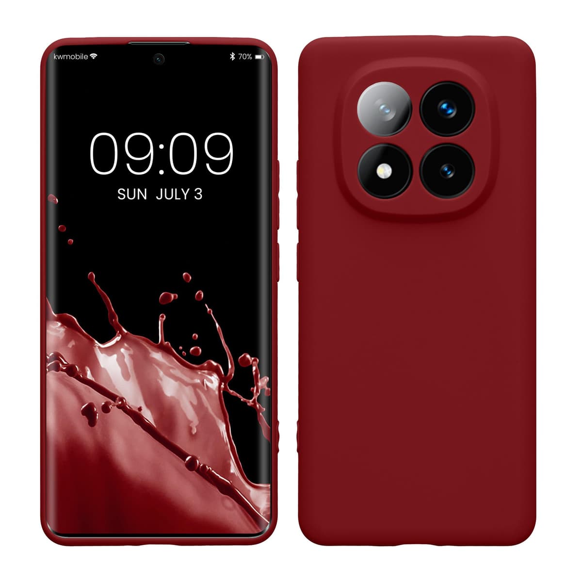 kwmobile Carcasa Compatible con Xiaomi Redmi Note 14 Pro 5G / Poco X7 Funda - Funda Ultrafina de TPU con Bordes elevados - Lavanda Metalizado — view 399