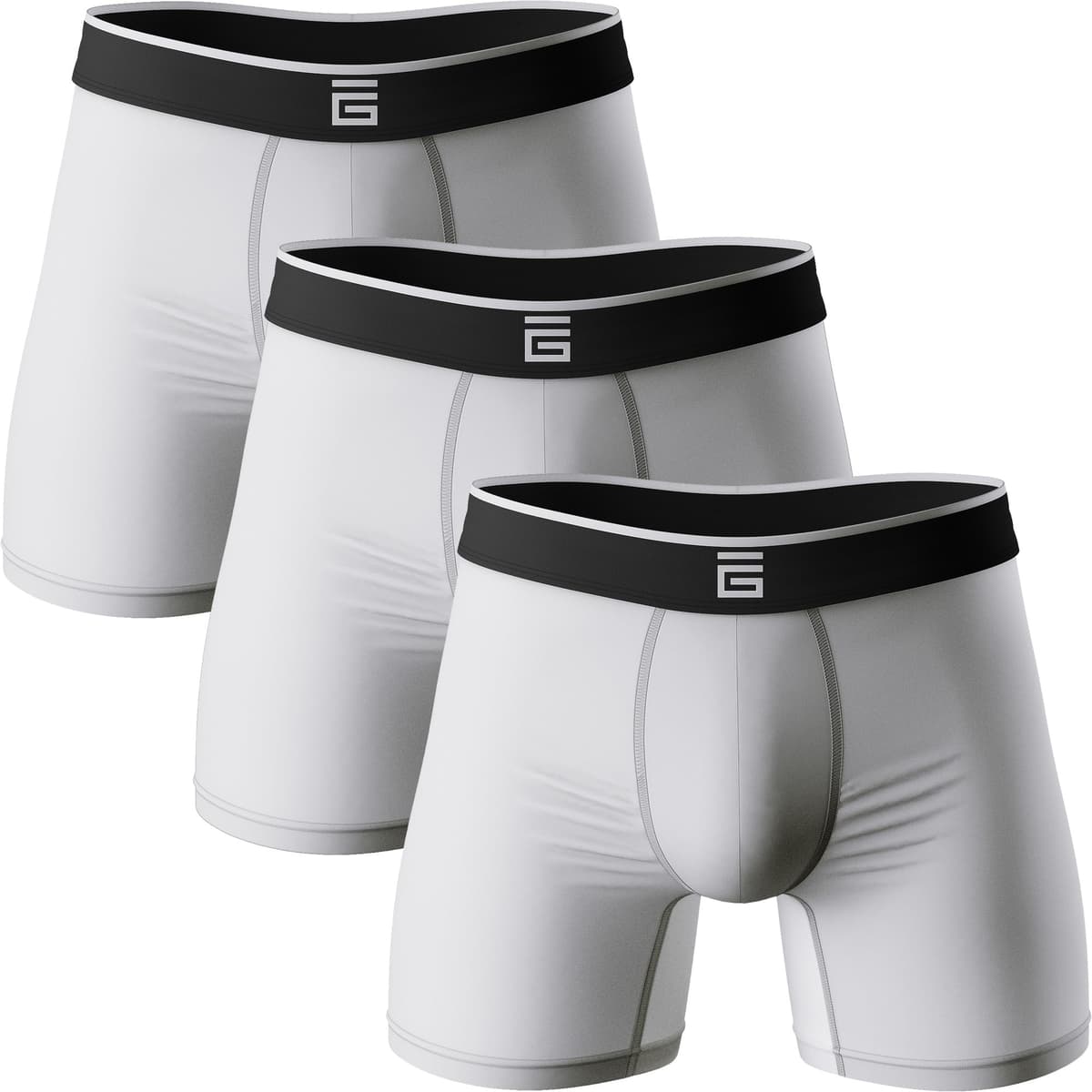 Giovici Mens Boxers Bamboo Anti Chafing Soft Comfortable Boxer Briefs Longer Leg - Boxer Shorts Multipack - Moisture Wicking Technology — view 11