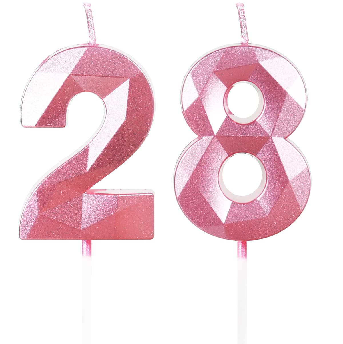 Yiran 50th Birthday Candles, Gold Number 50 Happy Birthday Candles, Cake Topper Decorations for Birthday Party, Wedding Anniversary Celebration Supply — view 49