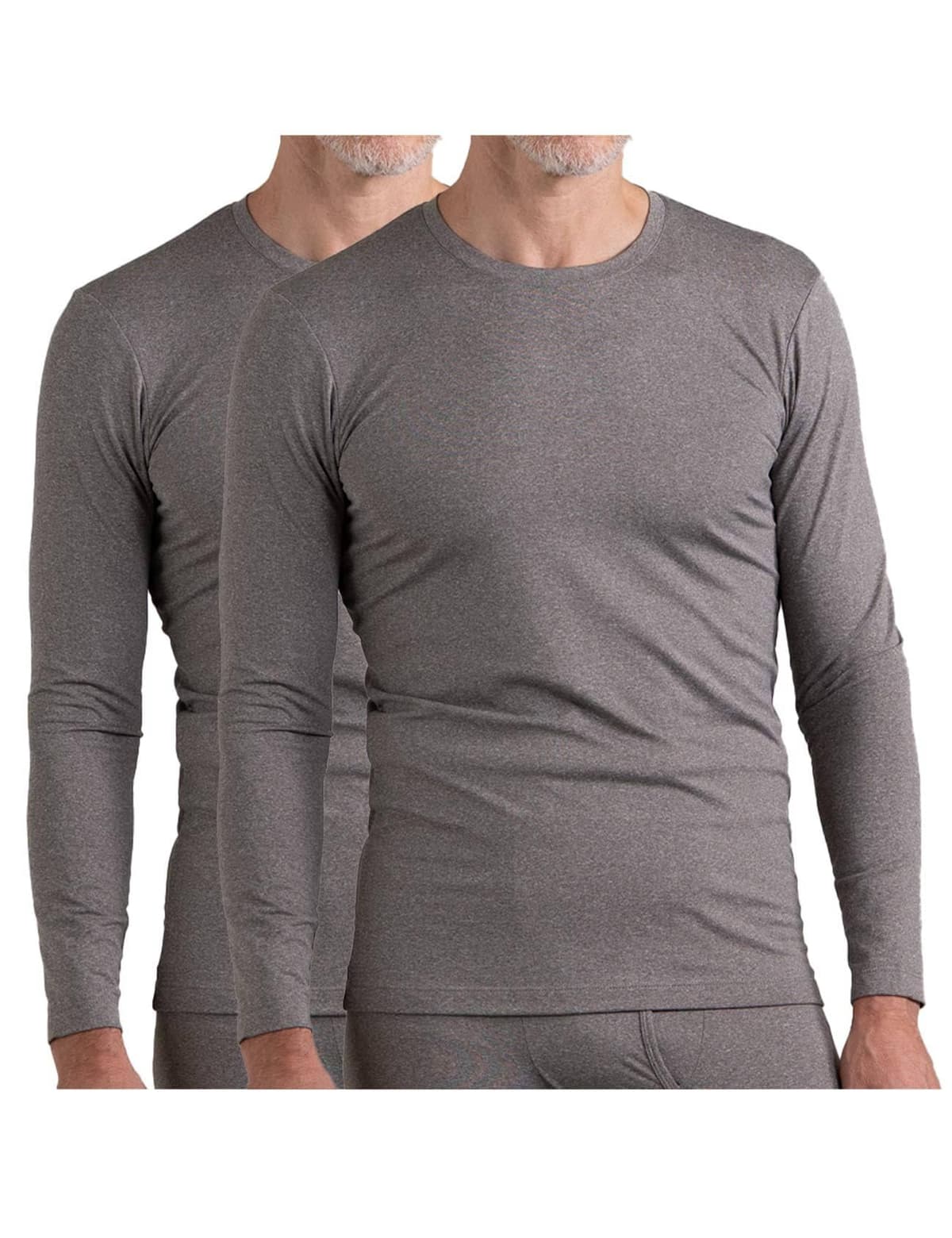 LAPASA Camiseta Termica Hombre Manga Larga Cuello Redondo Ropa Interior de Invierno Top Thermal Ligero/Cálido/Extra Cálido M09/M26/M55