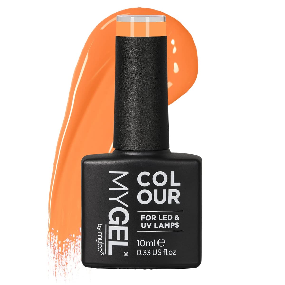 MYLEE Esmalte de Uñas en Gel Semipermanente 10 ml [Tangerine Sorbet ] UV/LED Nail Art Manicure Pedicure para Uso Profesional y Doméstico - Larga Duración y Fácil de Aplicar