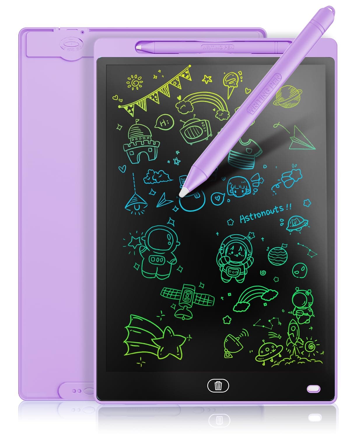 Genialba Tableta de Escritura LCD de Colores de 8,5, Tablero de Dibujo Electrónico - Tablero de Grafiti con Pizarra de Dibujo Borrable Portátil, Regalo para Niños (Rosa) — view 18
