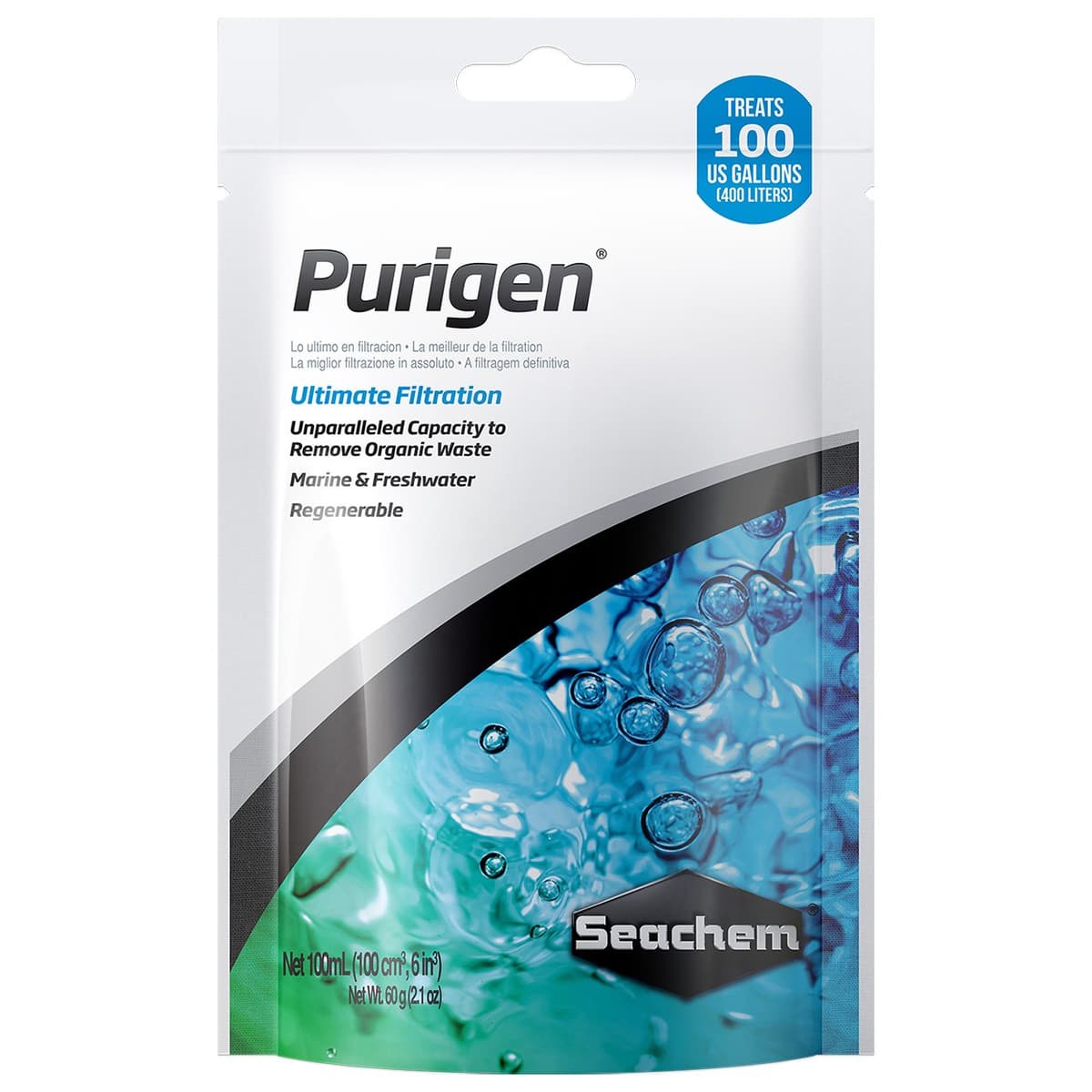 Seachem Purigen para Agua Dulce, 100 ml (Paquete de 1)