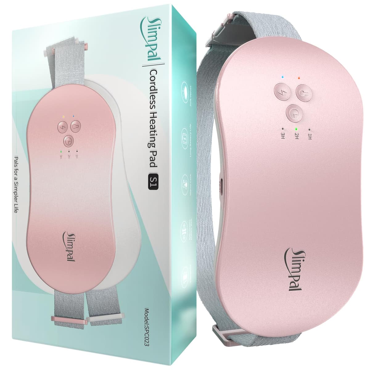 Slimpal Almohadilla térmica, rosa