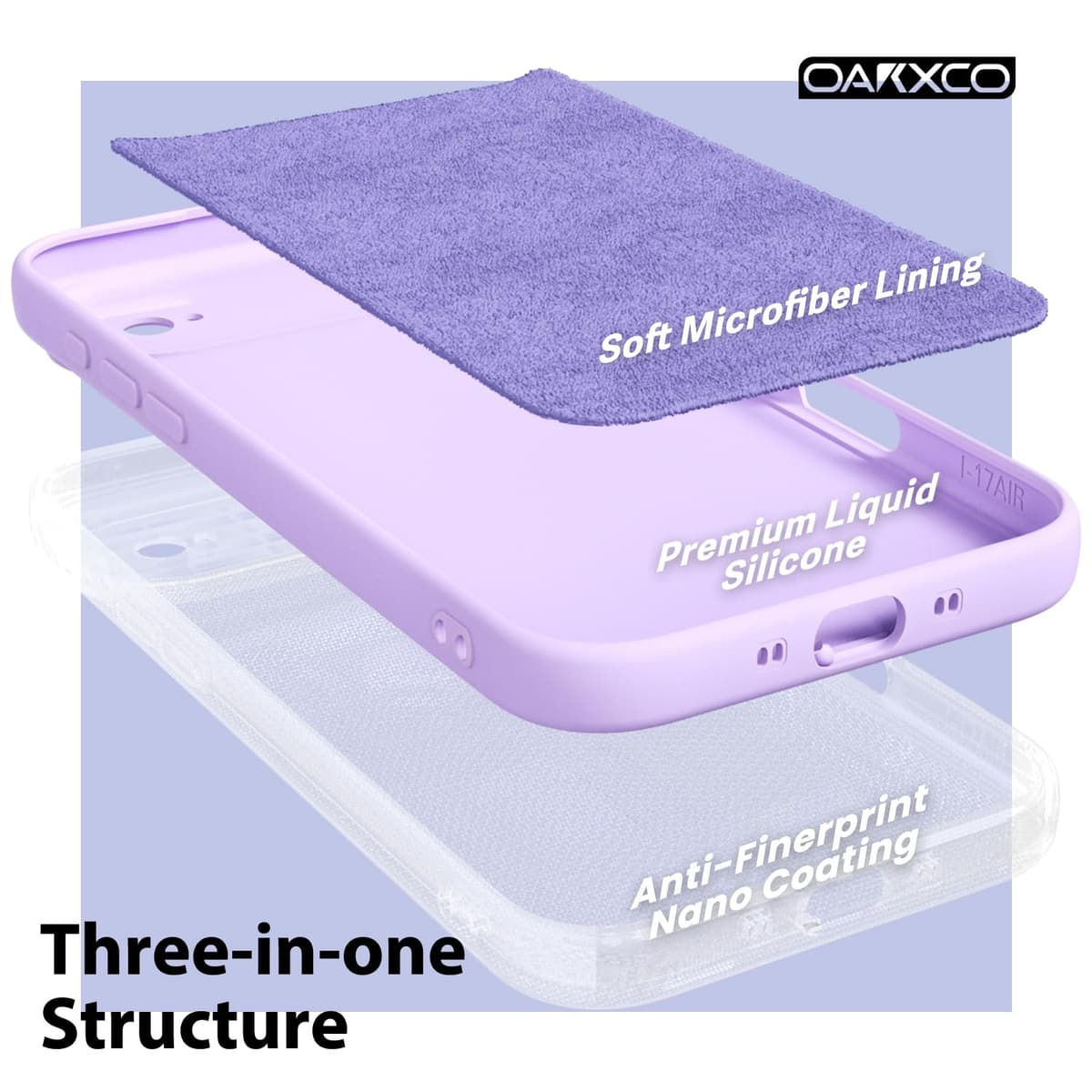 oakxco for iPhone 17 Pro Max Phone Case Liquid Silicone, Cute Thin Slim Grip Soft Rubber Gel for Women Men, Smooth Matte TPU Plain Solid Color Girly Simple Case with Camera Cover, Light Pink — view 1760