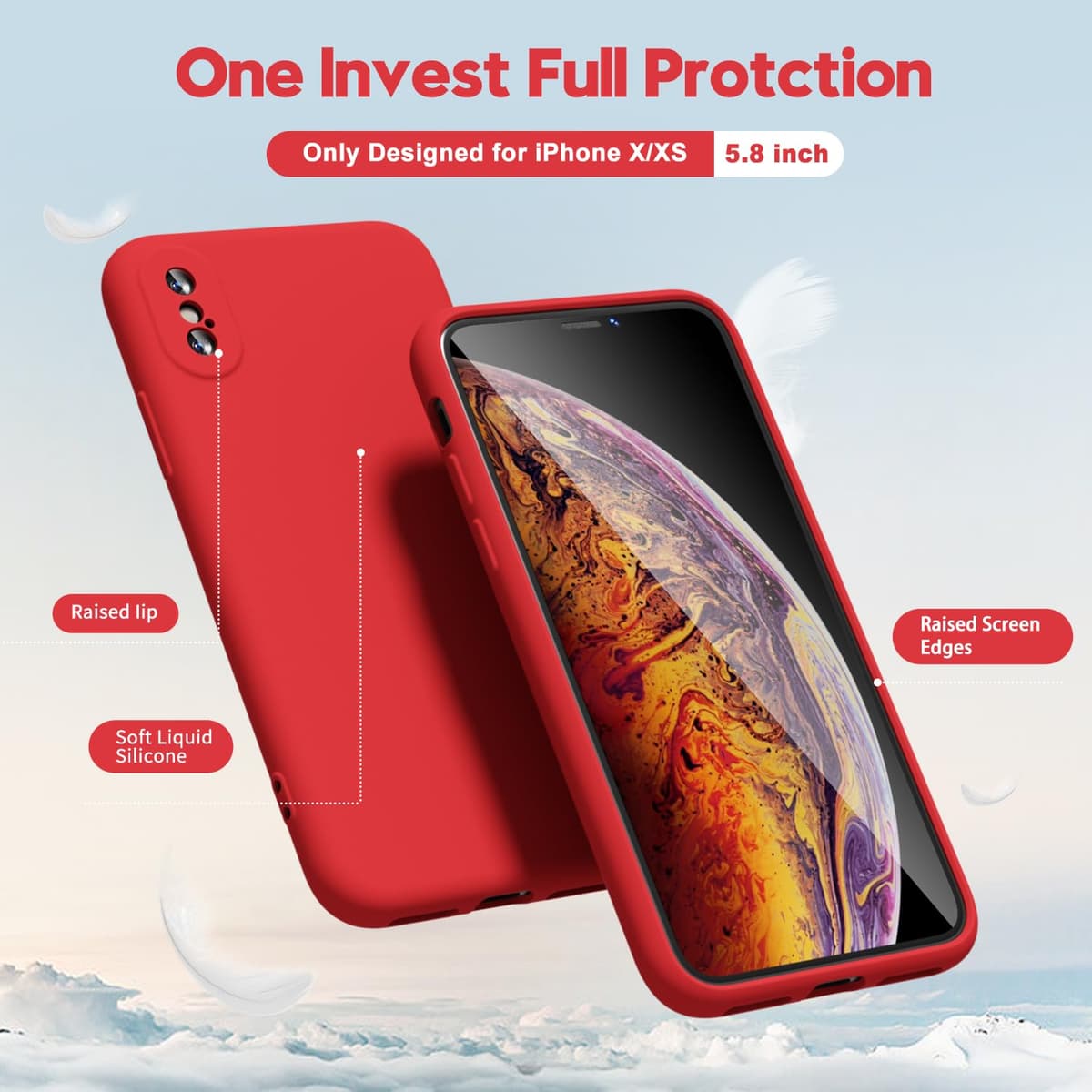 oakxco for iPhone 17 Pro Max Phone Case Liquid Silicone, Cute Thin Slim Grip Soft Rubber Gel for Women Men, Smooth Matte TPU Plain Solid Color Girly Simple Case with Camera Cover, Light Pink — view 1423