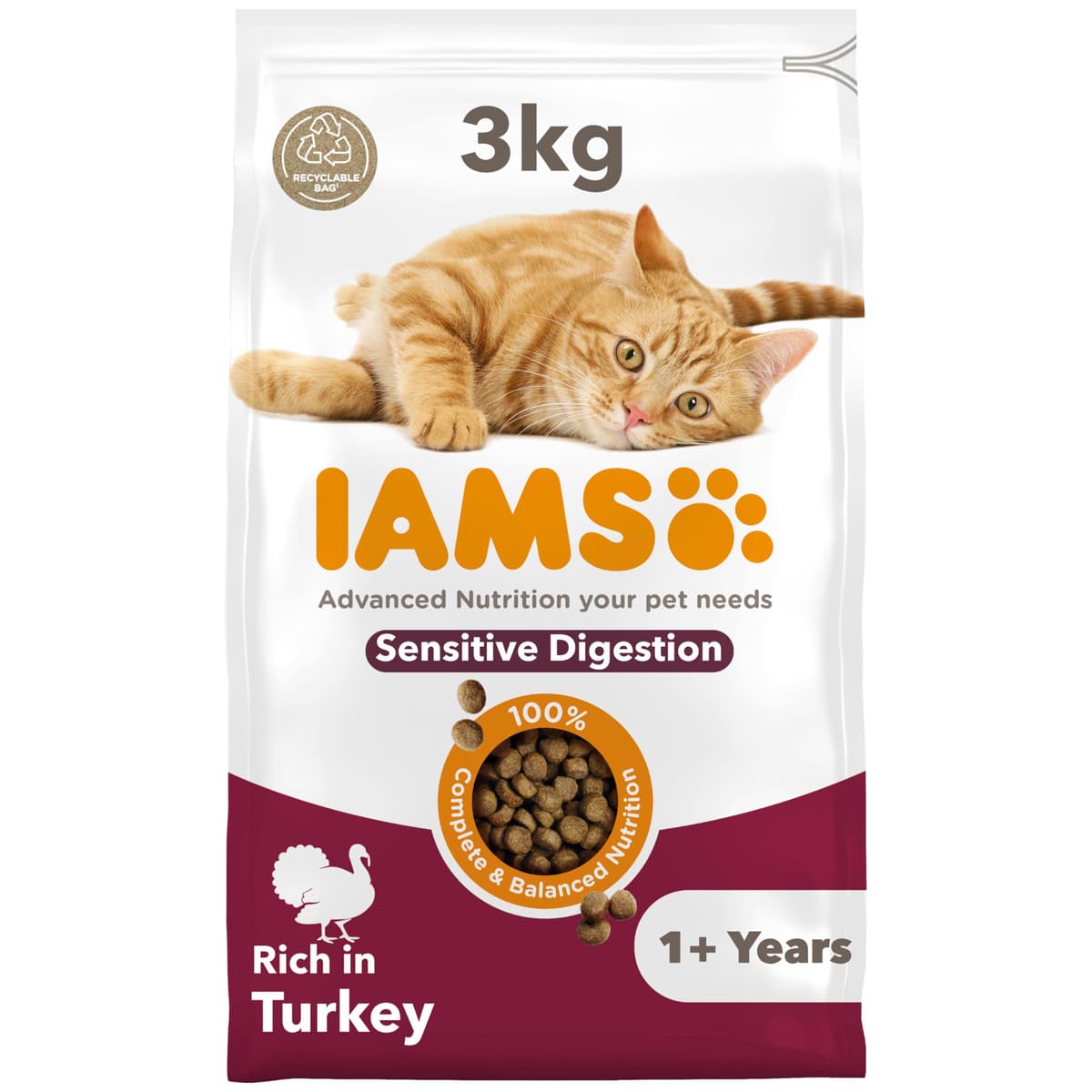 IAMS Adult Complete Dry Cat Food Chicken 3kg - Supports Strong Immune System — view 11