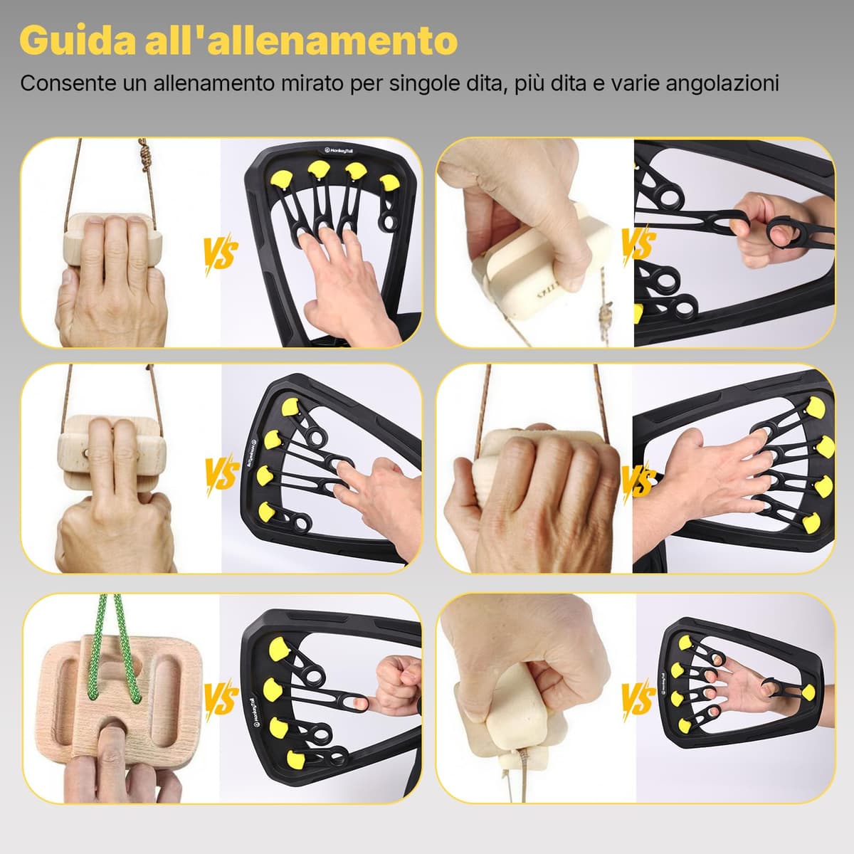 MonkeyTail Entrenador de Dedos, Entrenador Ajustable para antebrazos, Entrenador de Fuerza para Dedos, Entrenador de Fuerza de Agarre, Entrenador de músculos de la Mano — view 4