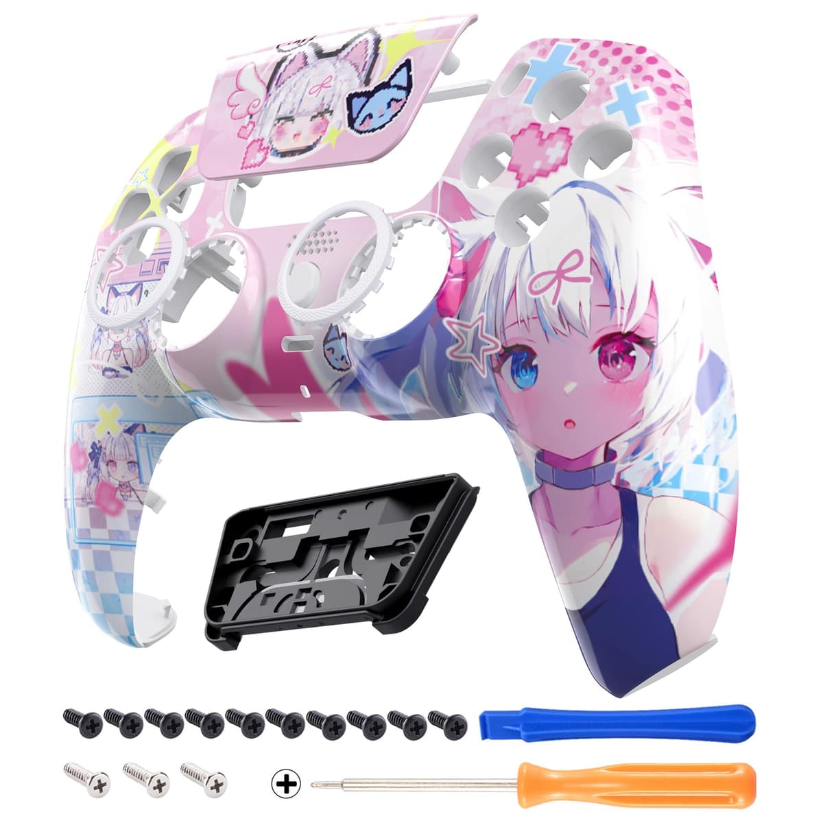 eXtremeRate Luna Rediseñado Carcasa Frontal con Panel Táctil Compatible con ps5 BDM-010 BDM-020 BDM-030 BDM-040 Carcasa Delantera Placa Frontal Funda Portectora Compatible con ps5(Efectivo de $100) — view 13