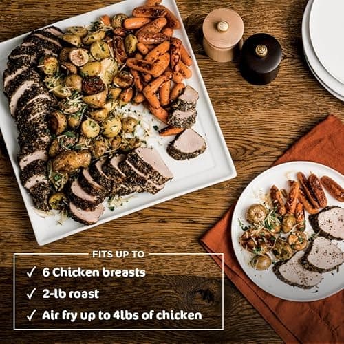 Ninja Foodi SP351 13 in 1 Air Fry Oven with Smart Thermometer, Silver — view 7