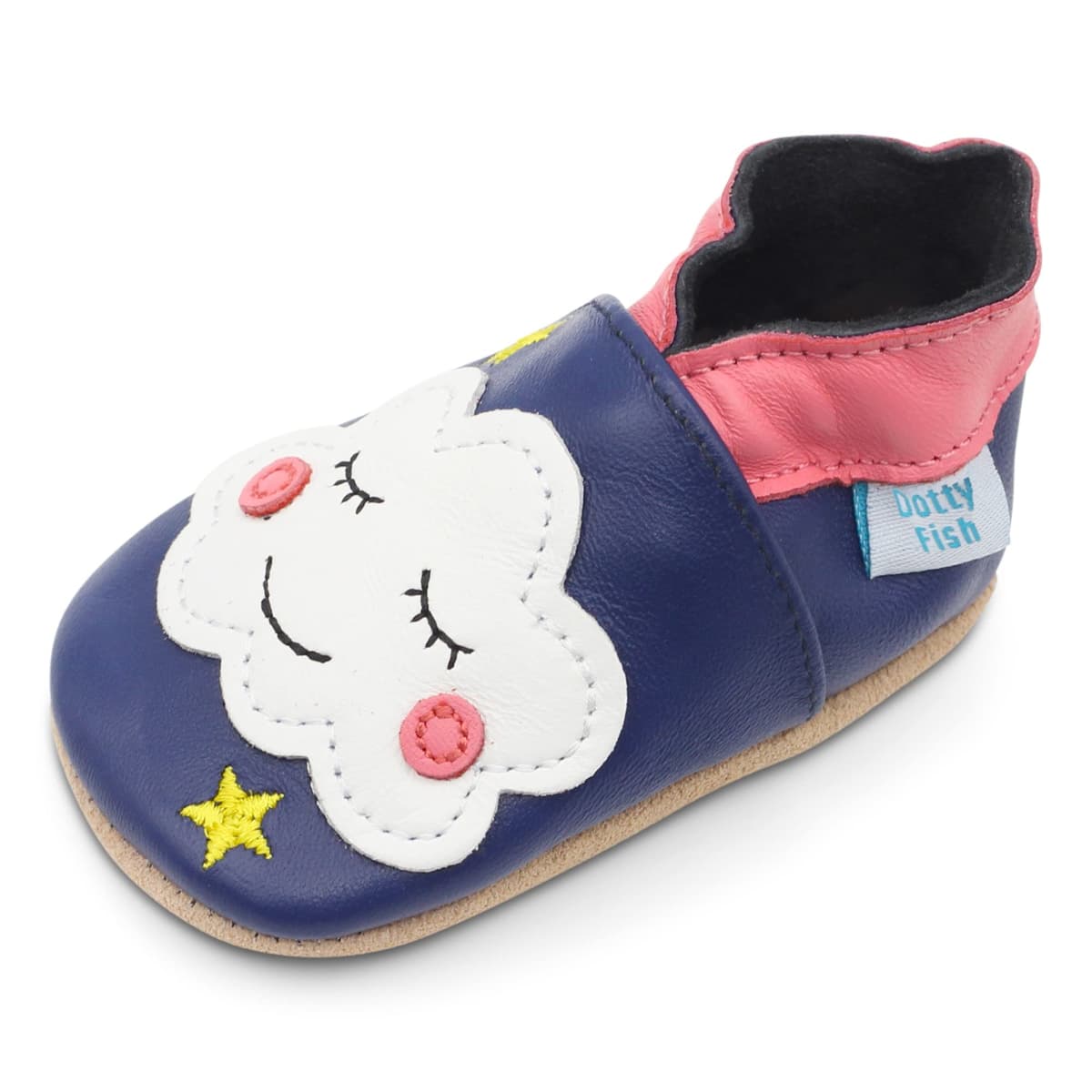 Dotty Fish Soft Sole Leather Baby & Toddler Shoes – Barefoot, Non-Slip, Lightweight & Flexible, Elasticated Ankles - Unisex Boys & Girls, UK Brand, Podiatry Approved — view 30