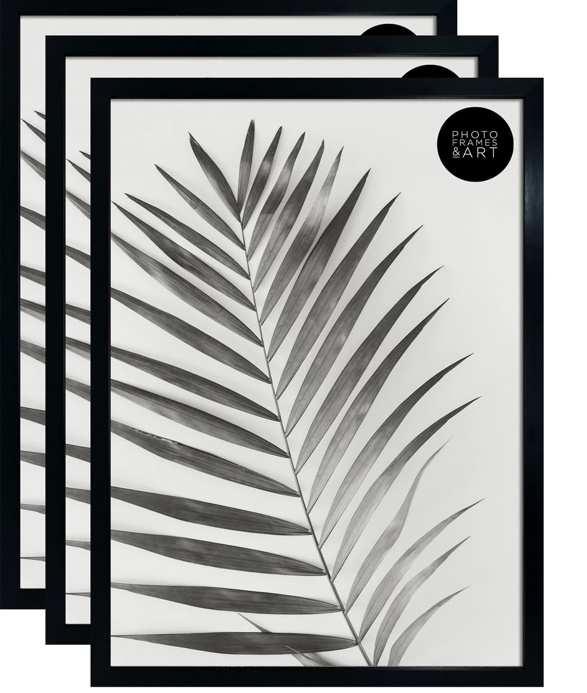 pf+a REAL GLASS A3 Black Frame Glass - PREMIUM A3 Picture Frame Black - Oxford A3 Print Portrait and Landscape Display — view 48