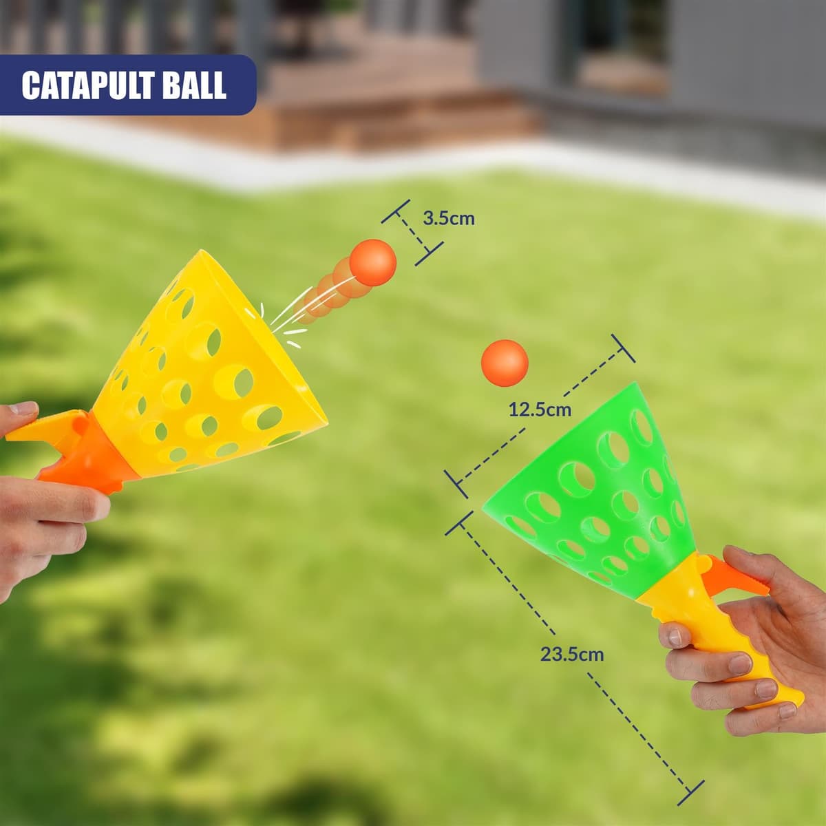 The Magic Toy Shop 6 Games in 1 Sports Set – 19 Pcs Bat, Racket, Toss, Catch, Ball & Frisbee, Indoor Outdoor Play – Lightweight, Builds Motor & Social Skills – Families, Camping, Beach, Garden & Park — view 5