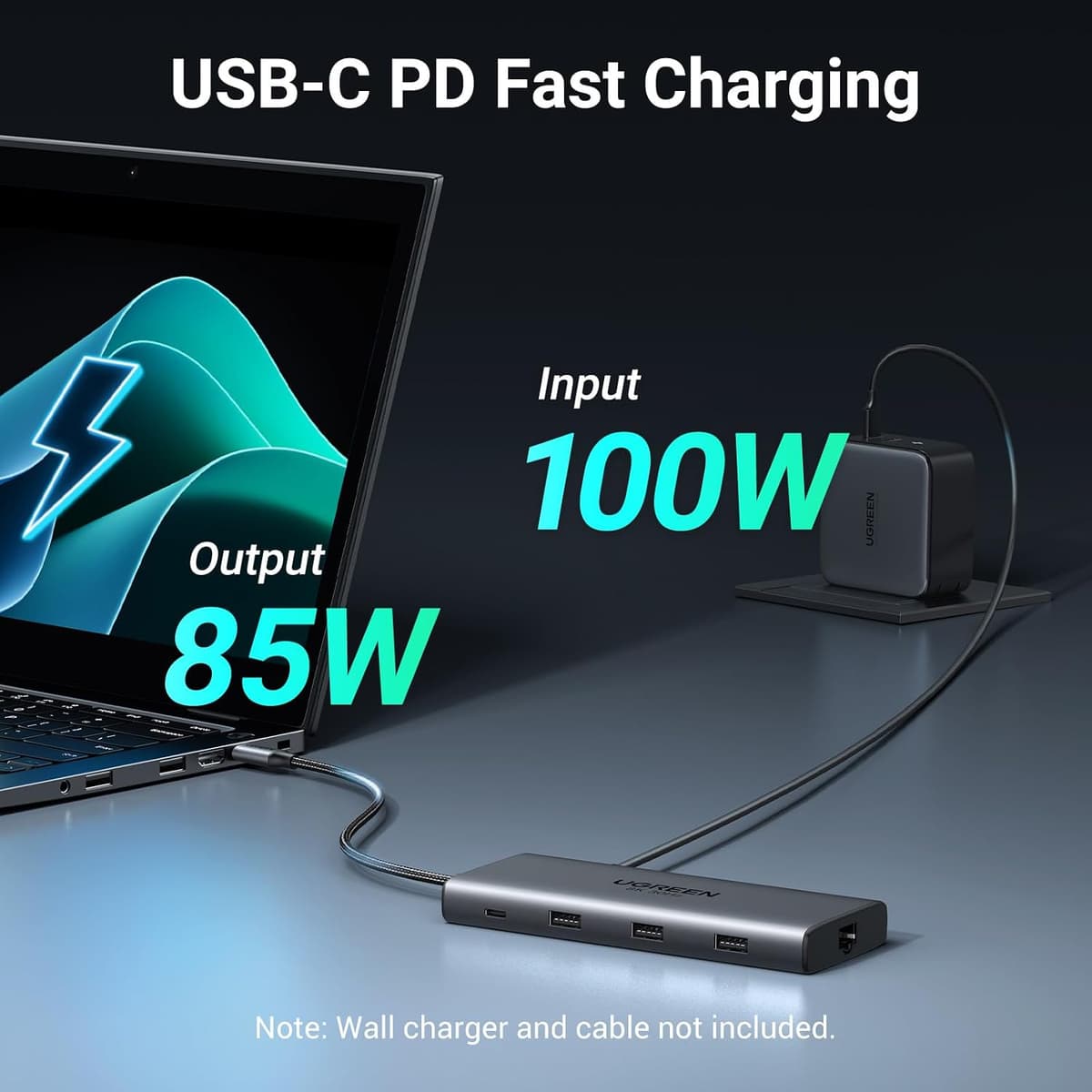 UGREEN Docking Station, Revodok Pro 210 USB C Hub (10-in-1) with Dual 4K@60Hz, Single 8K@30Hz, Gigabit Ethernet, 100W PD, 4x  — view 4