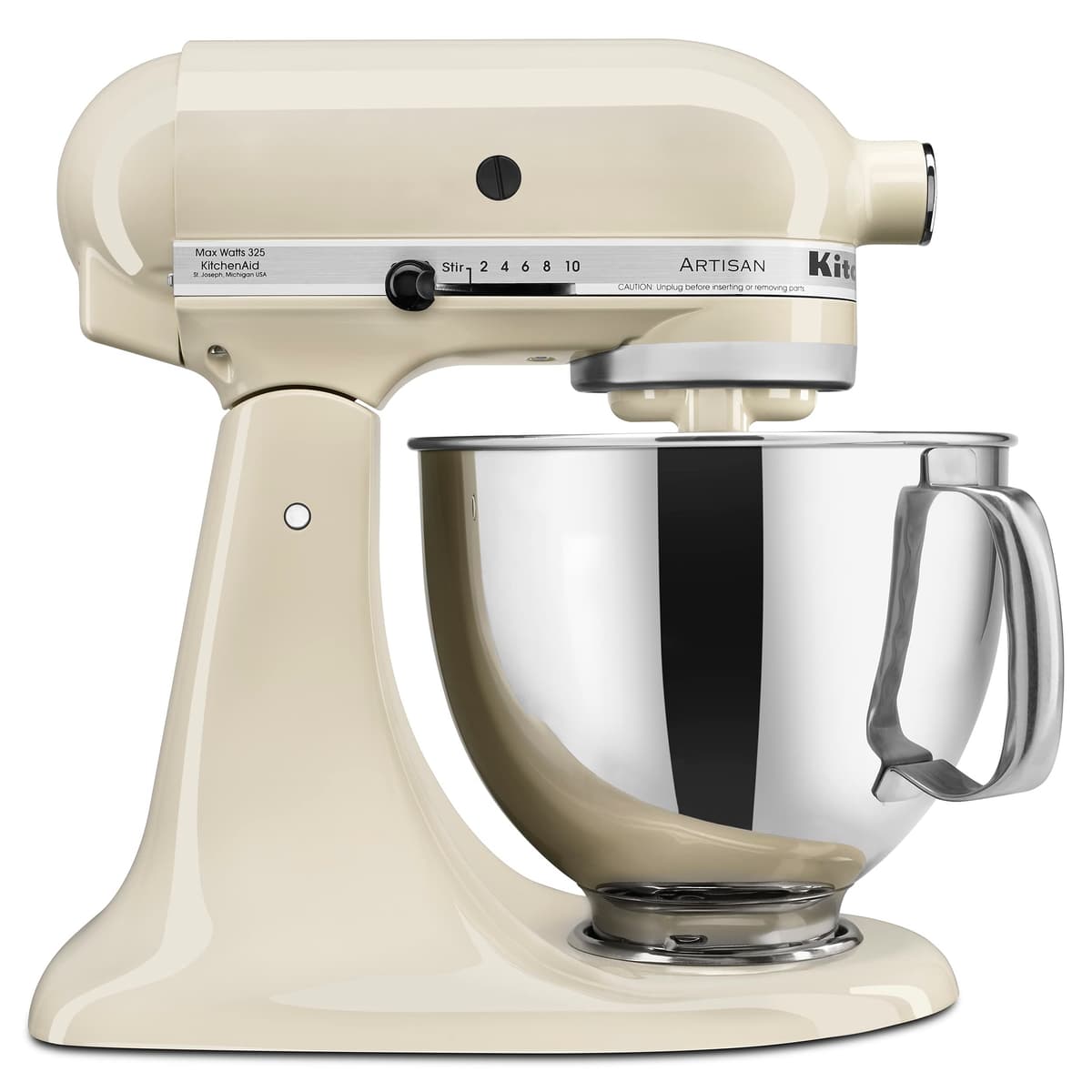 KitchenAid Artisan Series 5 Quart Tilt Head Stand Mixer with Pouring Shield KSM150PS, White — view 18