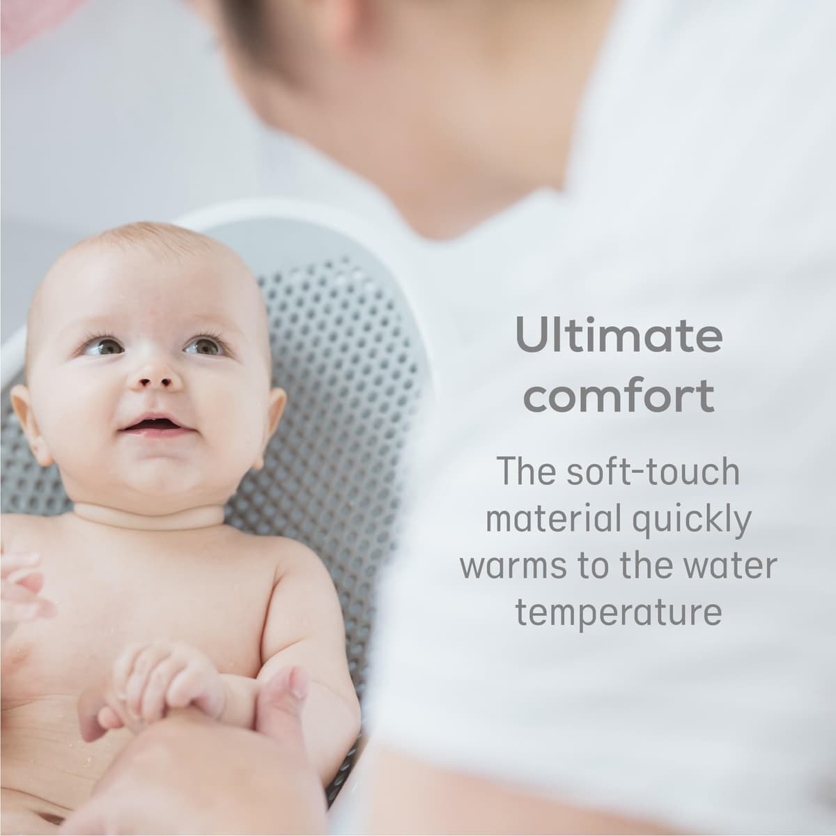 Angelcare Soft Touch Baby Bath Support -Grey- Water Level Indicator, Non-Slip, Comfortable & Safe for Newborns & Infants up to 6 Months — view 5