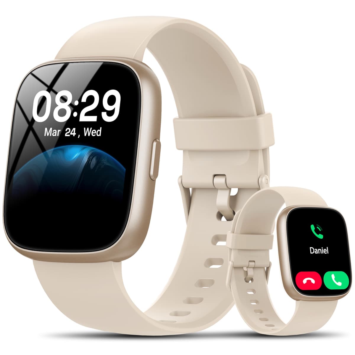 Cillso Smart Watch for Men Women, 1.85" Fitness Watch with Bluetooth 5.3 Call, Smartwatch with Heart Rate/Sleep Monitor, 110+ Sports Modes, IP68 Waterproof Activity Tracker for Android iOS, Pink — view 14