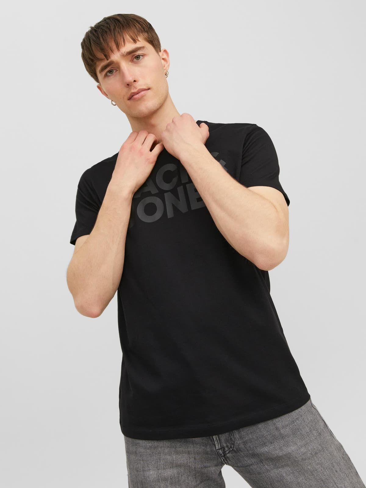 JACK & JONES T-Shirt Basic V-Neck T-Shirt — view 3