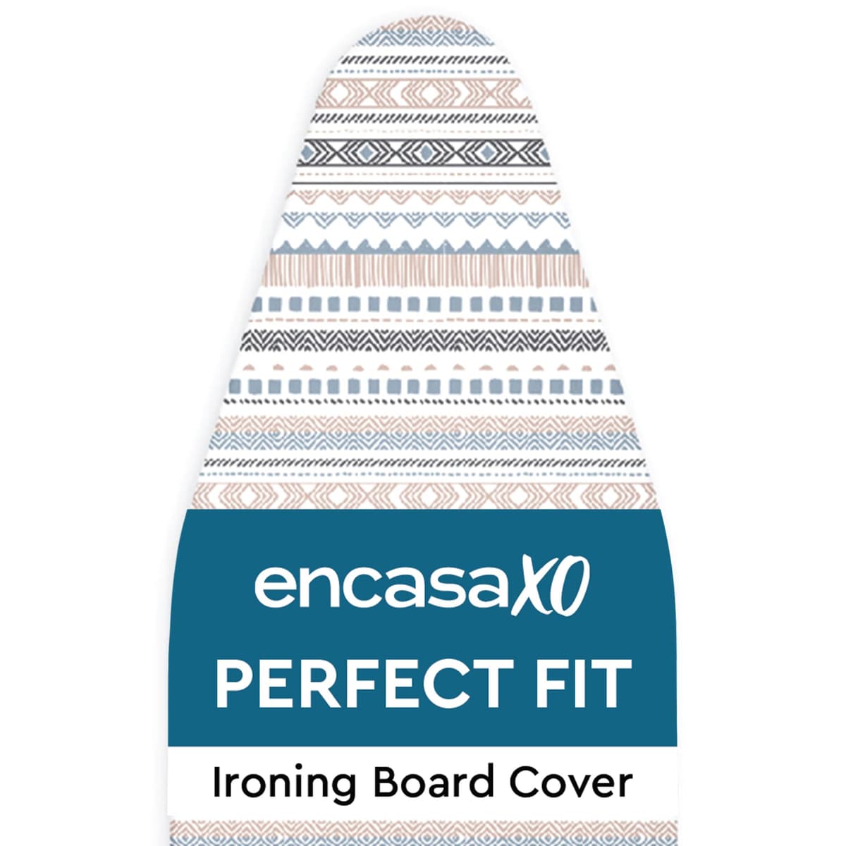 Encasa XO Ironing Board Covers and pad 125x46 cm- Thick 3mm Felt Padding, Drawstring Tightening & Lock, Heat Reflective, Scorch & Stain Resistant, for Wide Ironing Board - Big Leaves Green — view 13