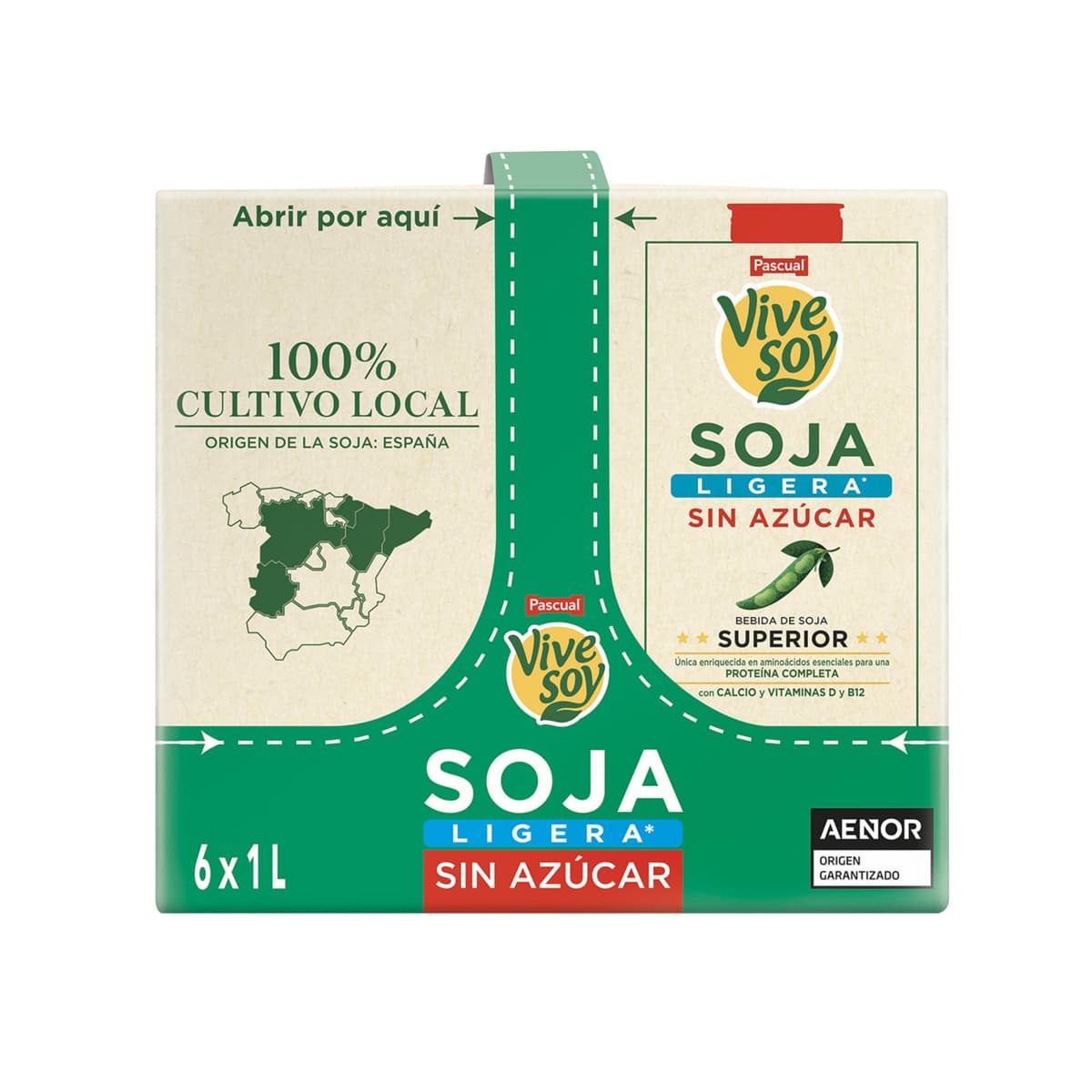 Vivesoy - Bebida Vegetal de Soja 100% Cultivo Local - Pack 6 x 1L — view 5
