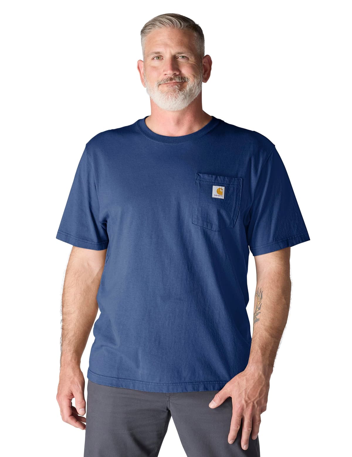 Carhartt Mens Loose Fit Heavyweight Short-Sleeve Pocket T-Shirt (Also Available in Big & Tall) CloseoutWork Utility T-Shirt — view 32