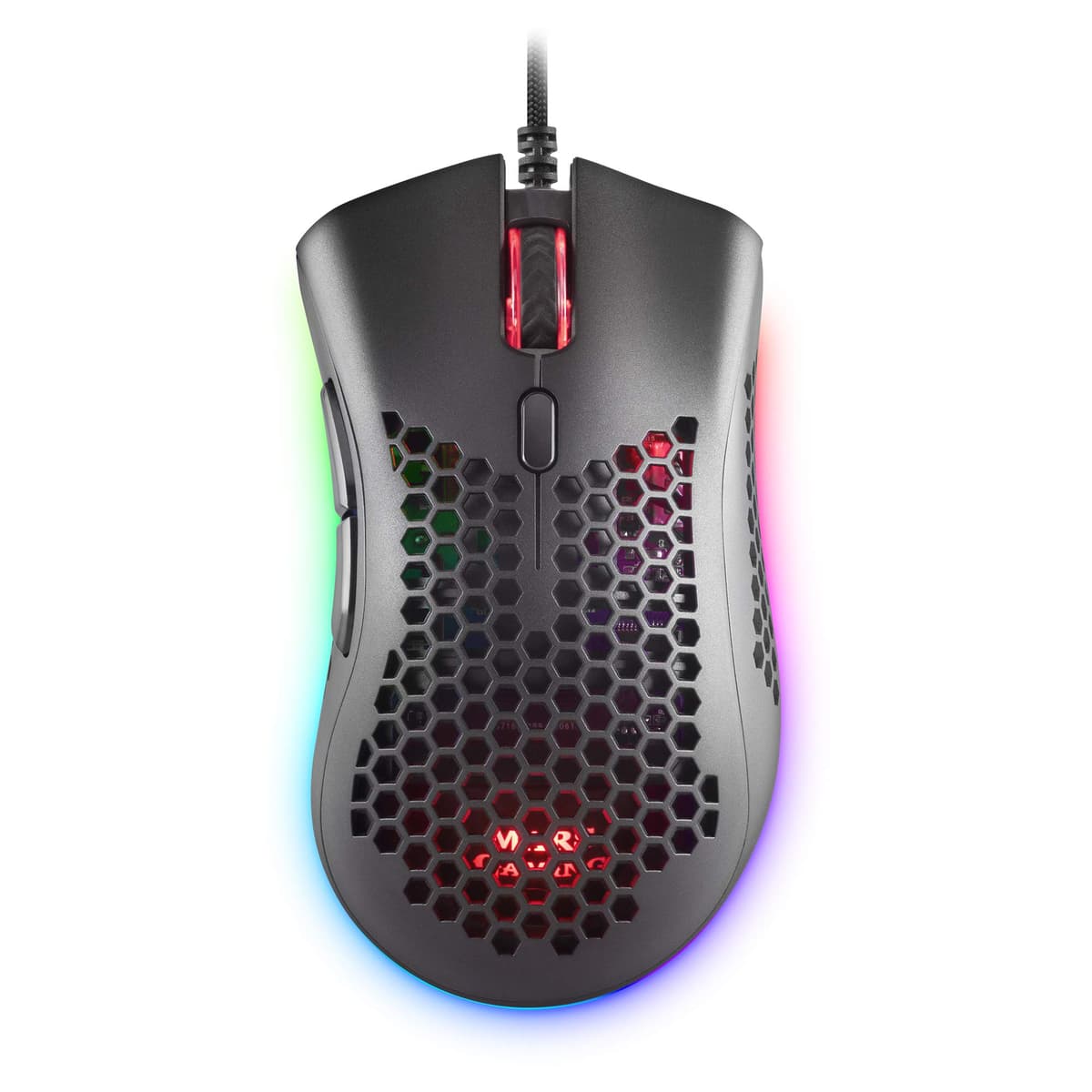 Mars Gaming MM024, Ratón Gaming RGB, Sensor Óptico 4000 dpi, Switches Mecánicos Huano, Iluminación RGB Flow, Ajuste On-The-Fly 1200/2400 / 3200/4000 dpi, Compatibilidad Multiplataforma, Negro — view 34