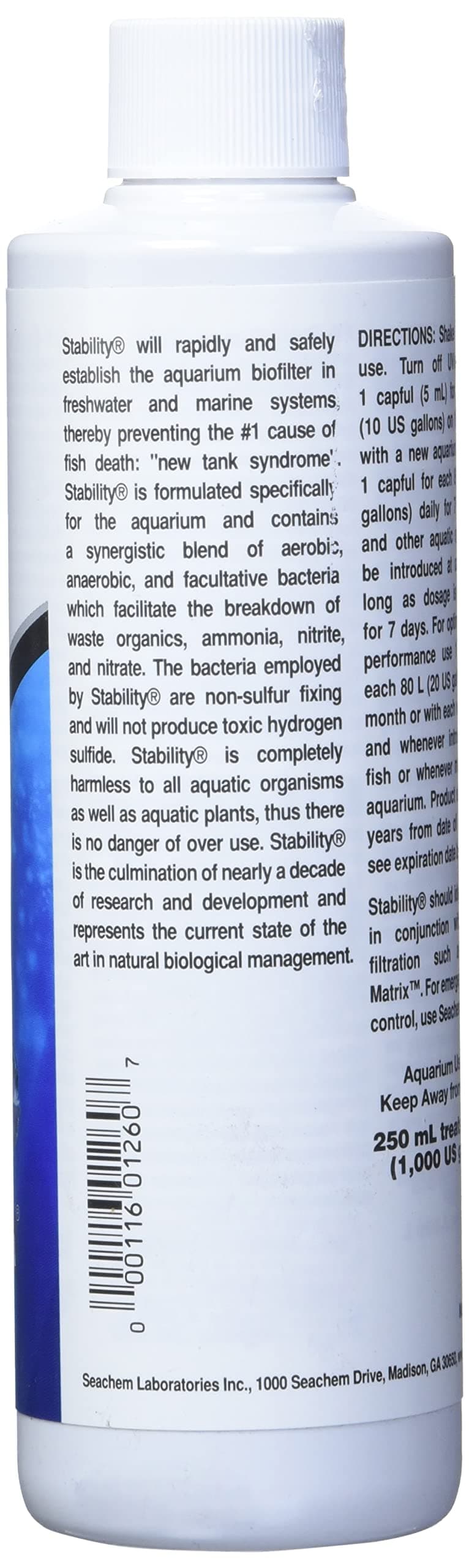 Seachem Tratamiento de Agua de Estabilidad, 250 ml — view 3