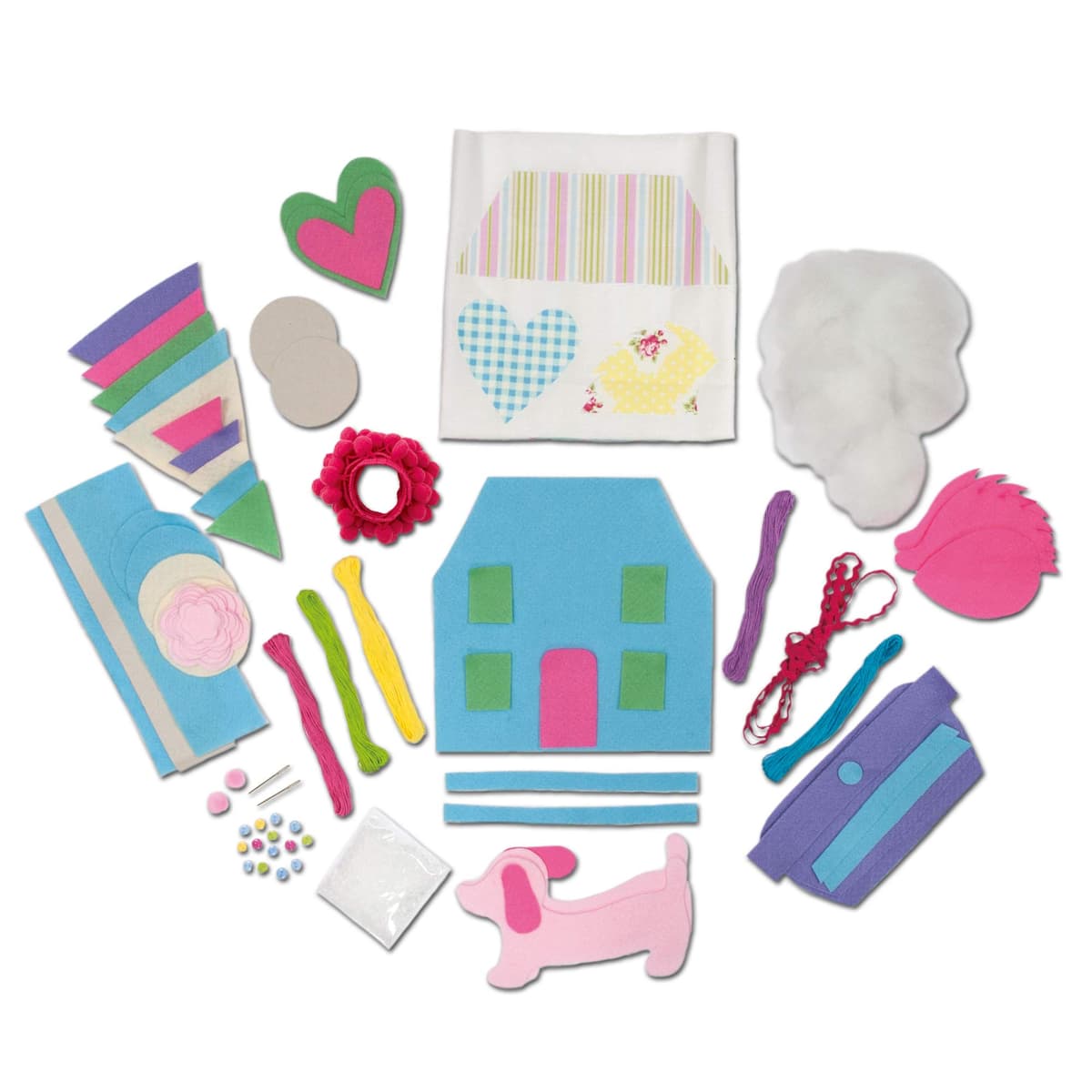 Galt Sewing Case - Creative Cases Childrens Sewing Set - Introduction to Sewing Kit -Learn to Sew Arts and Crafts Kit for Kids - 6 Colourful and Fun Sewing Projects, Carry Case and Guide - Ages 7 Plus — view 7