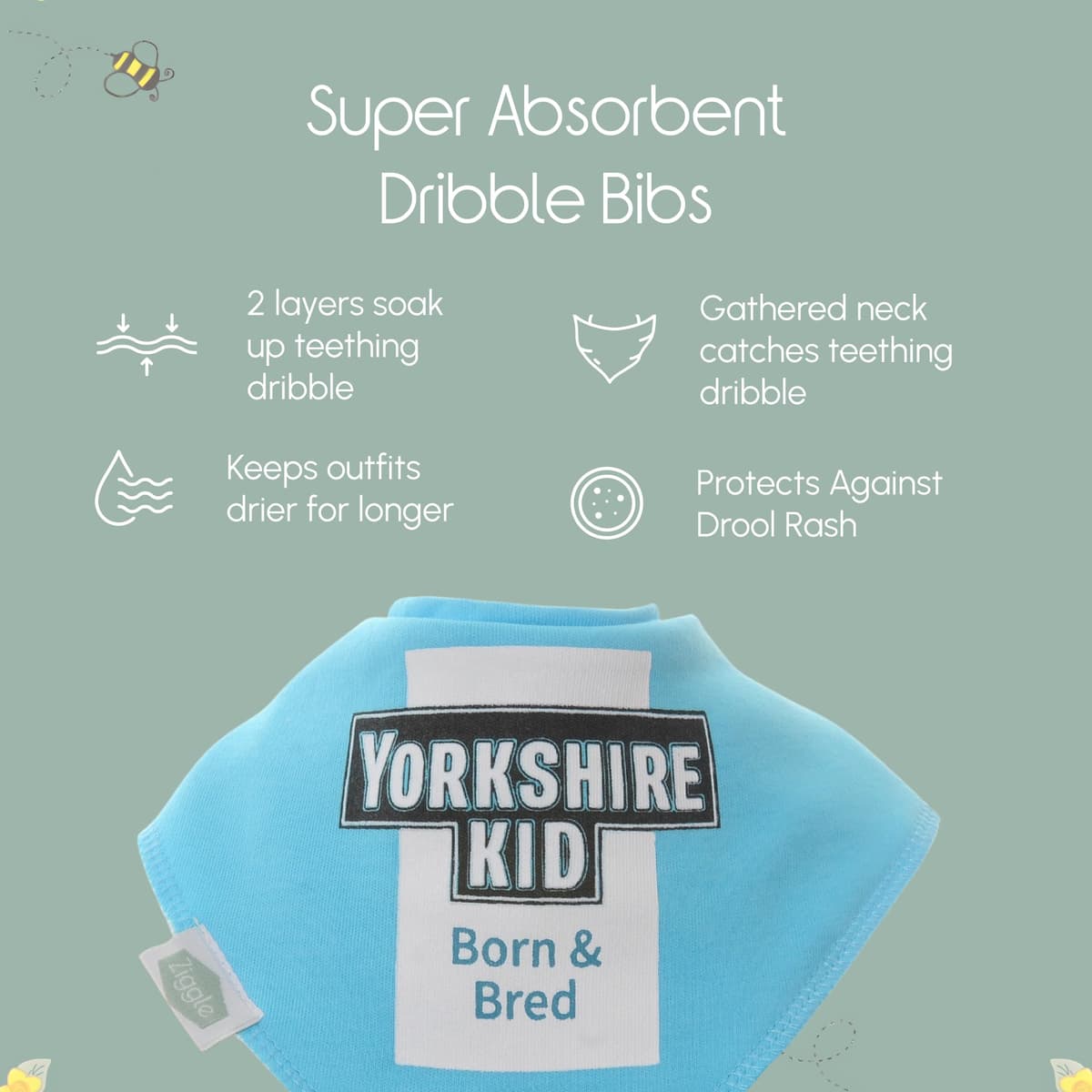 Bandana Dribble Bibs - Cotton Front Baby Bibs Newborn to 24 Months - Newborn Baby Gifts - Bibs For Comfortable Kids — view 82