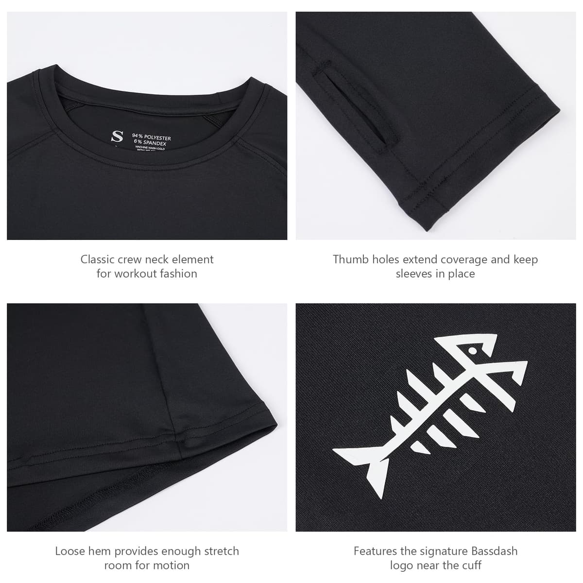 Bassdash - Camiseta de Manga Larga para Mujer con protección Solar UPF 50+ UV para Pesca, Senderismo, Rendimiento — view 6