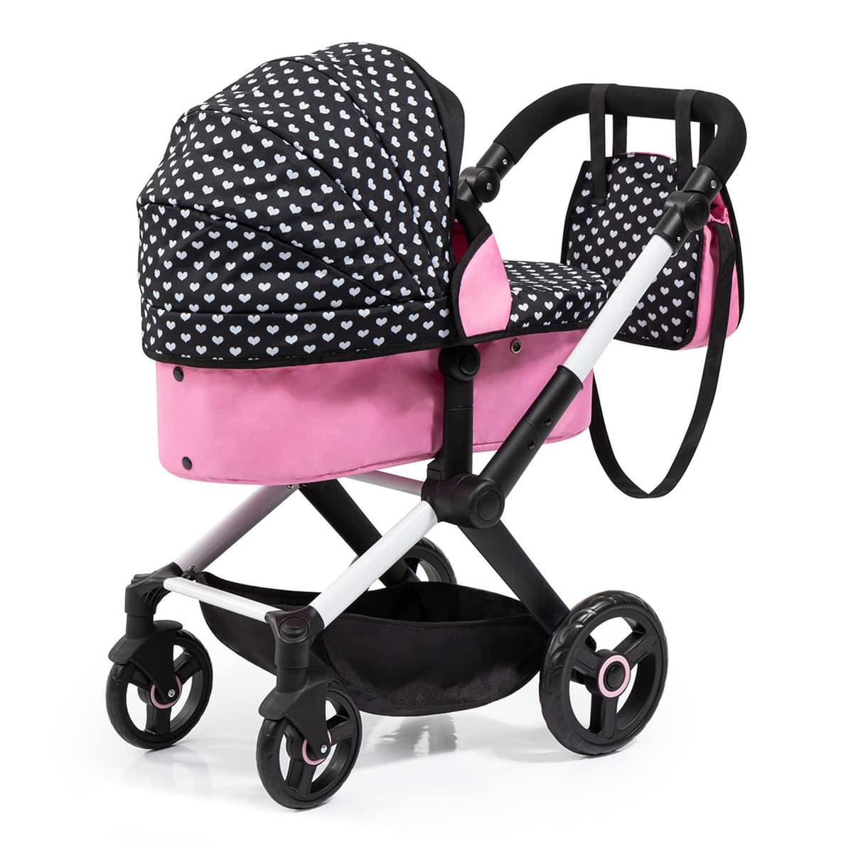 Bayer Design 17060AA Cochecito de muñeca Combi Xeo, Carro para muñecos, Bolsa, Convertible, Regulable en Altura — view 4