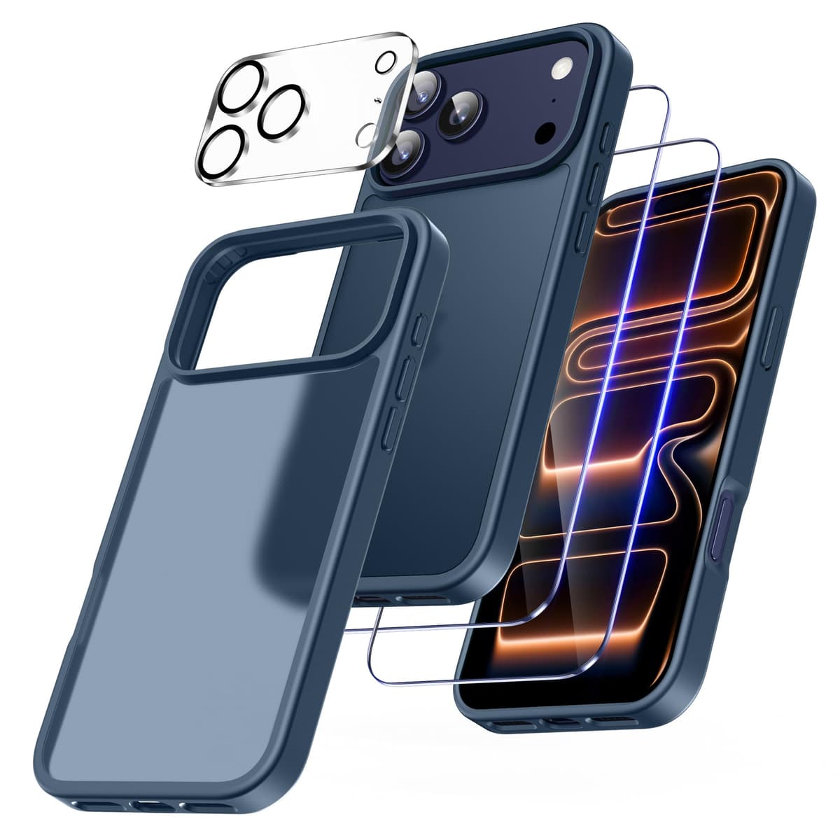 FLLAO 4 en 1 Funda para iPhone 15 con 2 Protector Pantalla y 1 Protector Lente Cámara, [Almohadilla de Aire integrada] Antigolpes Antiarañazos Carcasa 6,1 Pulgadas, Transparente — view 49