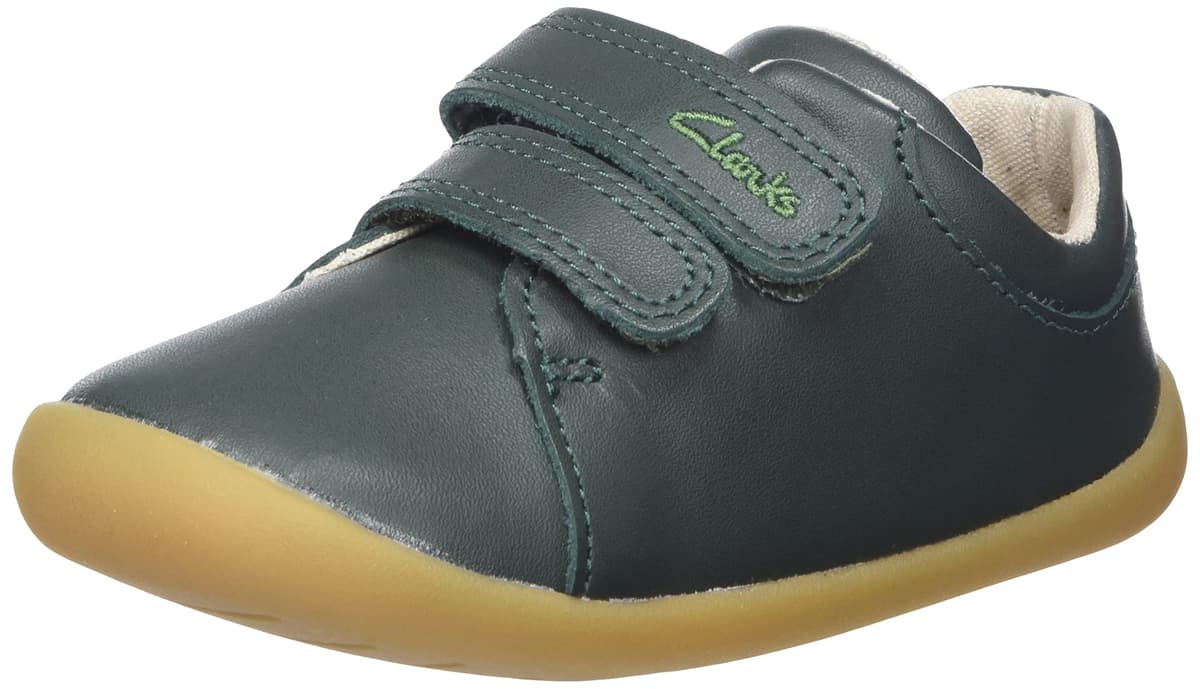 Clarks Boy's Toddler Roamer Craft Sneakers | Premium Leather | Riptape Fastening | Flexible Rubber Sole | Wide Fit Available — view 7