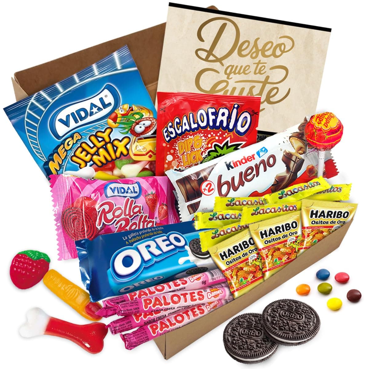 Cajita para Regalo con Chocolate Kinder Bueno, Bombones en forma de Corazon Rellenos, Kit Kat, Huesitos, Gominolas, y Mucho Más · Día de la Madre · Con Tarjeta y Texto Personalizada — view 6